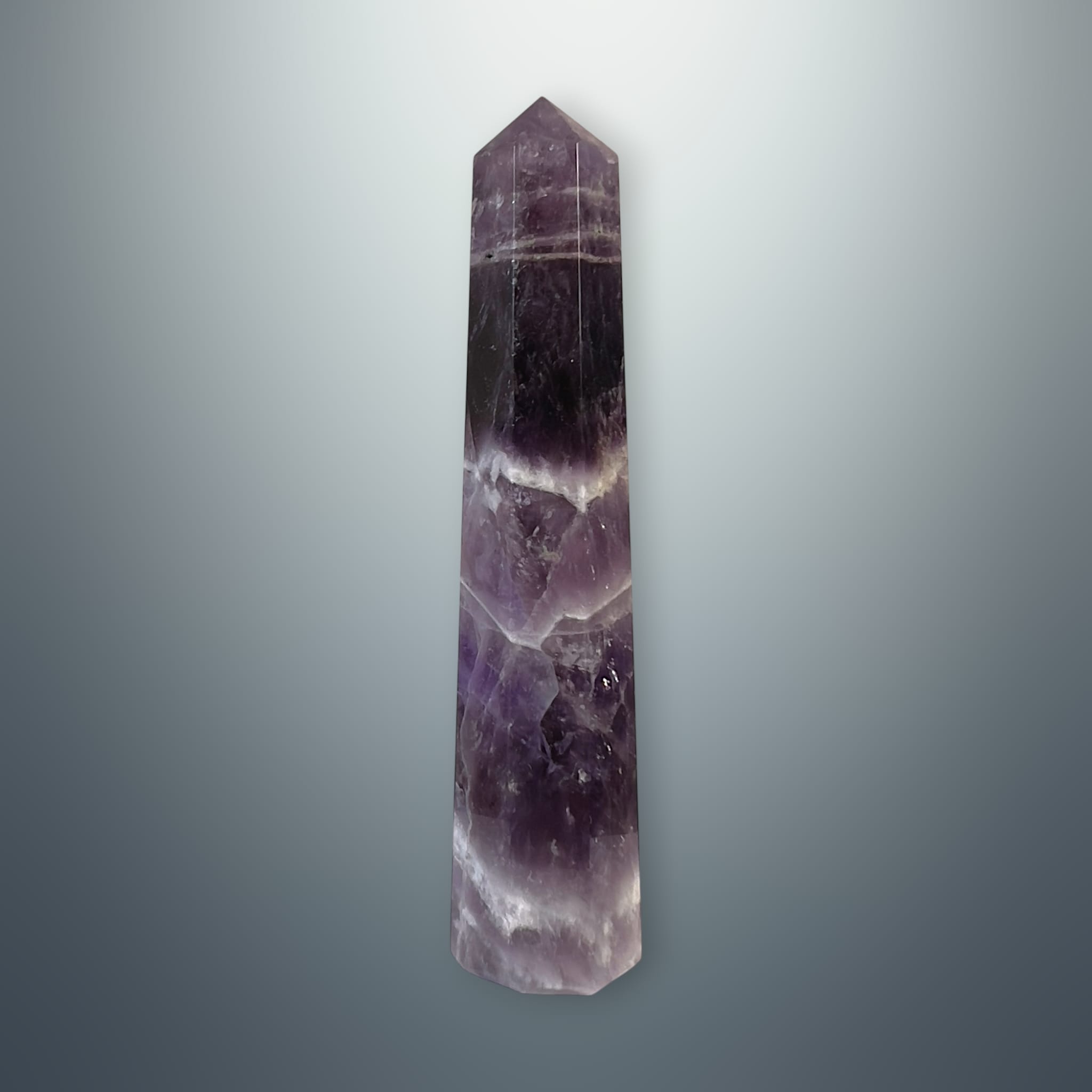 #piezas únicas_torre hexagonal amatista chevron 6