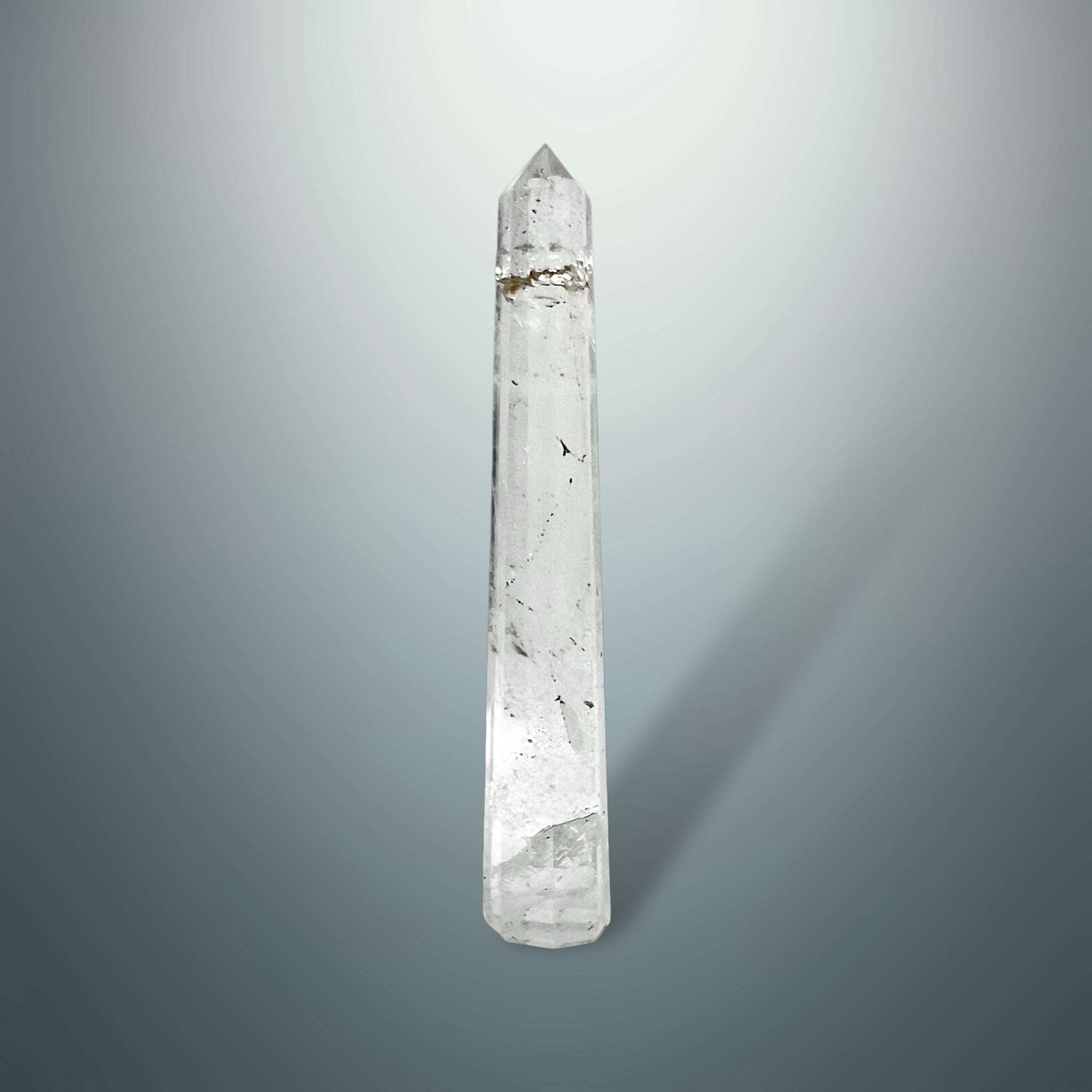 #piezas únicas_torre hexagonal cuarzo blanco 7