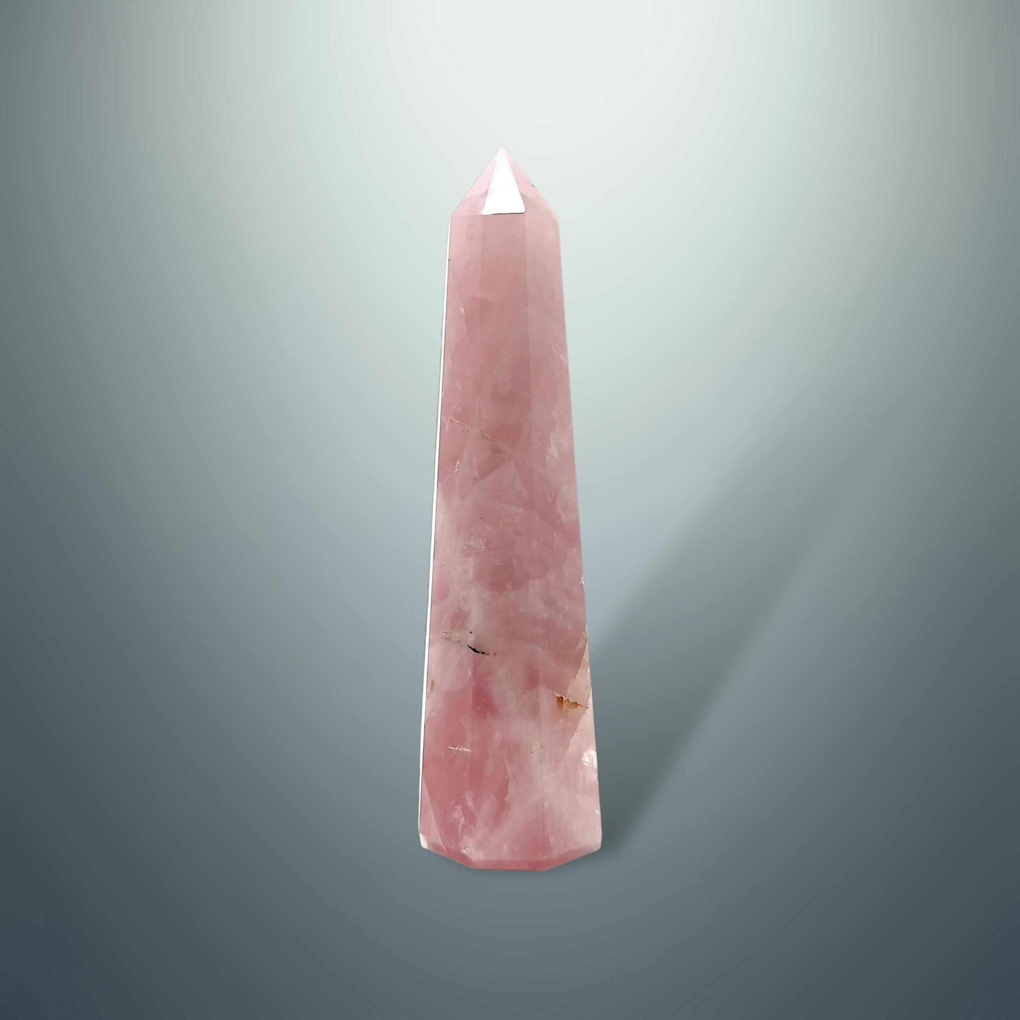 #piezas únicas_torre hexagonal cuarzo rosa 7