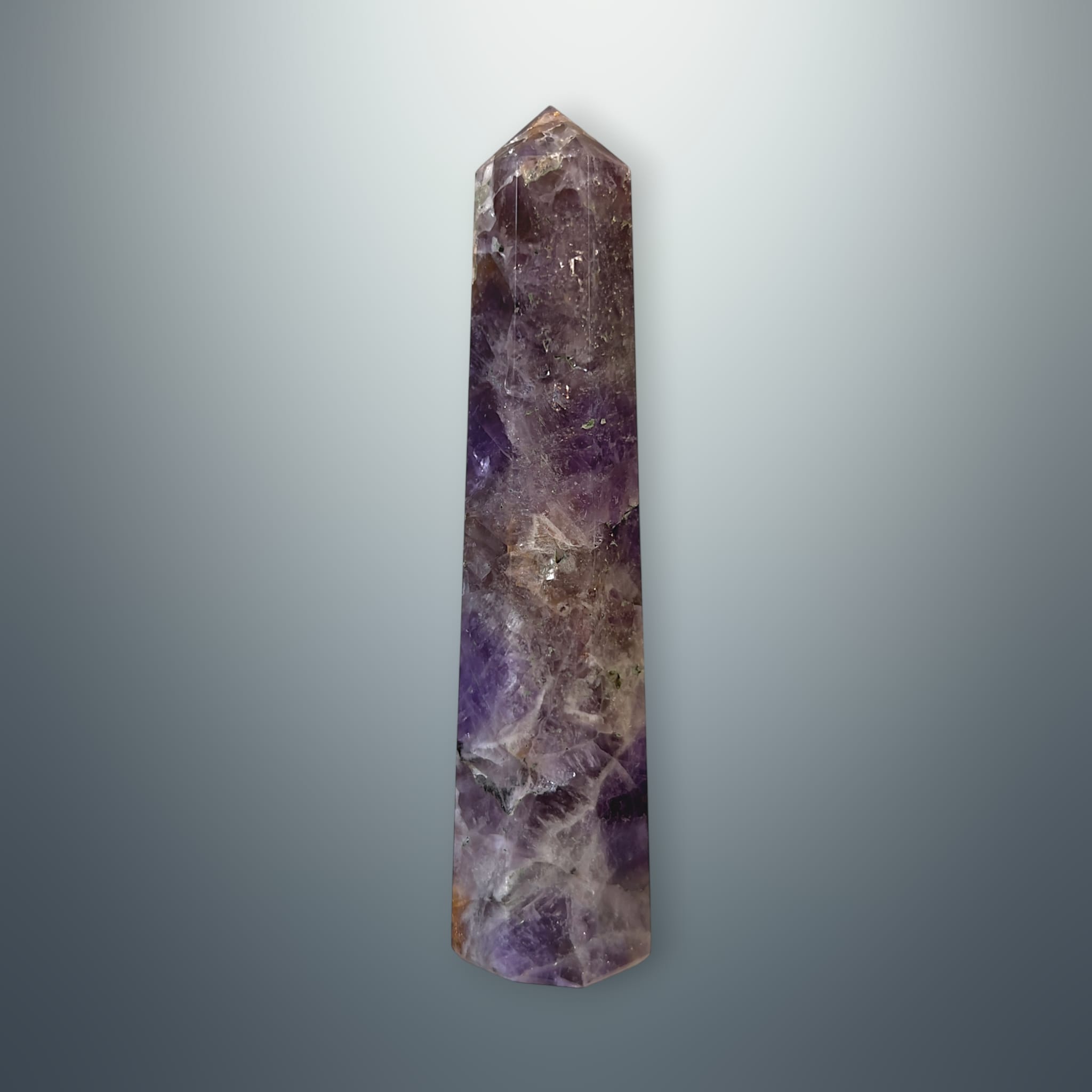 #piezas únicas_torre hexagonal amatista chevron 7