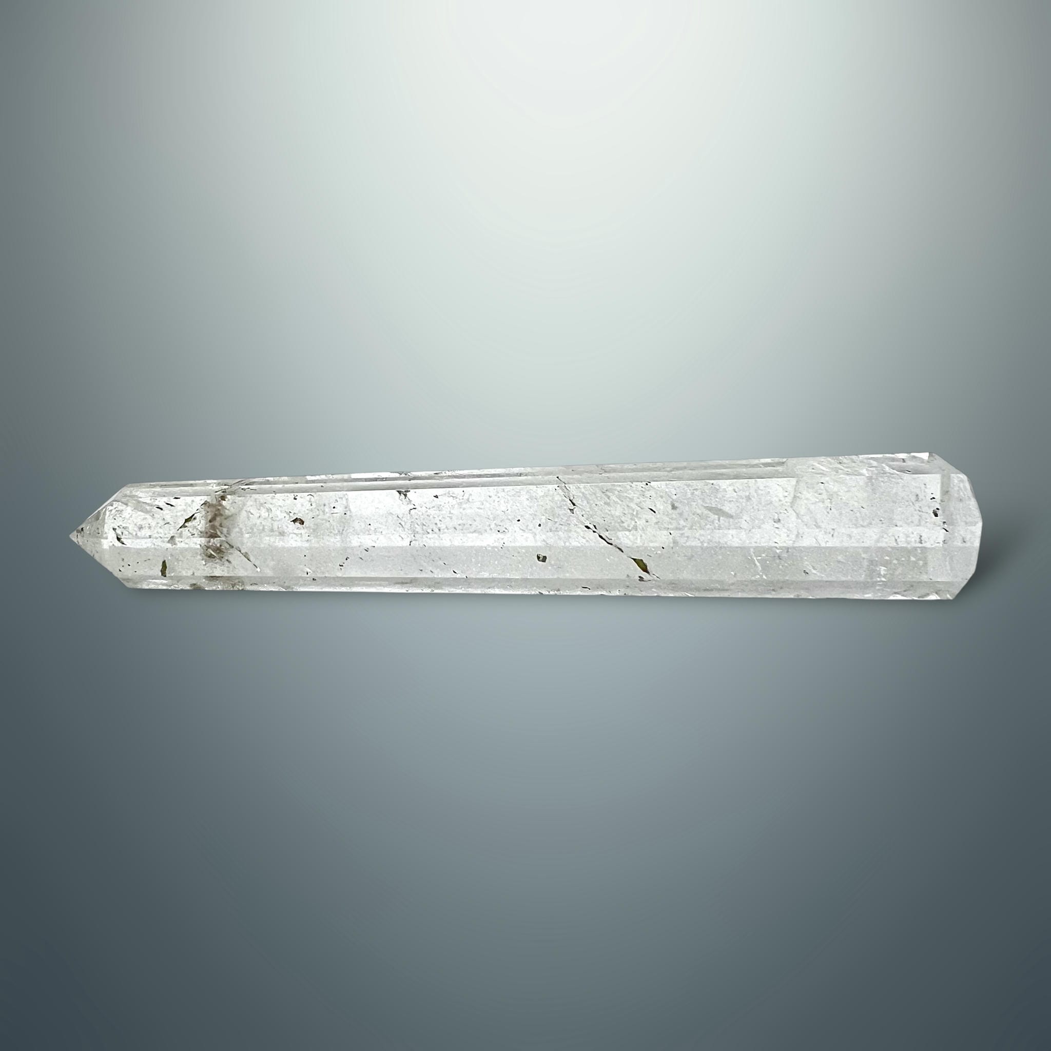 #piezas únicas_torre hexagonal cuarzo blanco 7