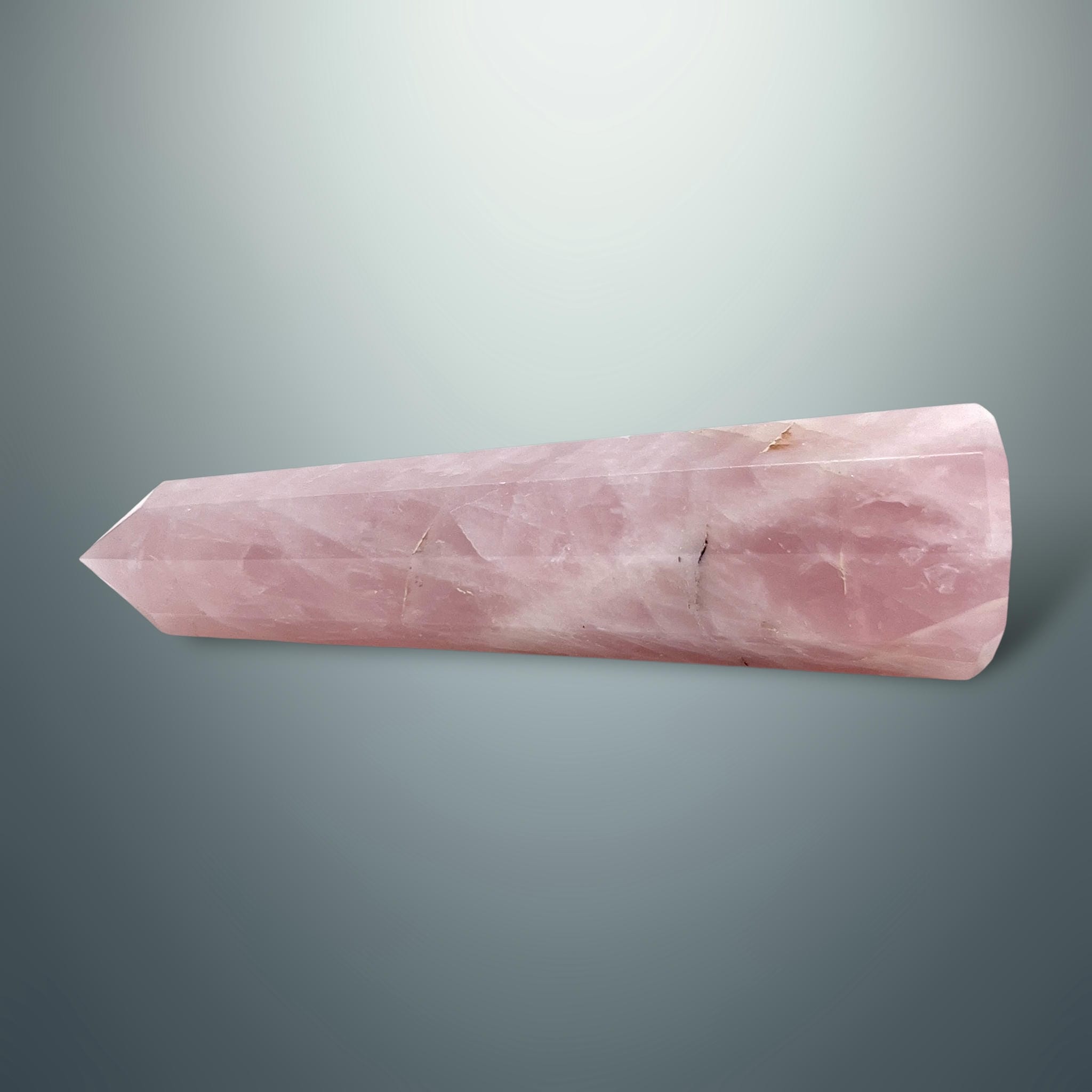 #piezas únicas_torre hexagonal cuarzo rosa 7