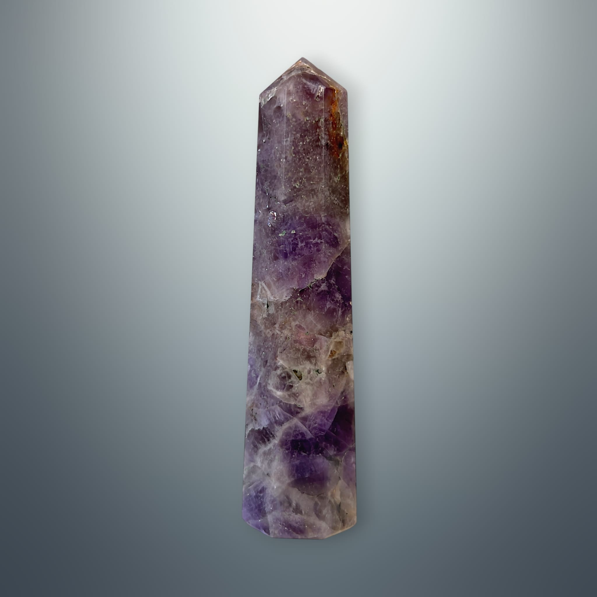 #piezas únicas_torre hexagonal amatista chevron 7