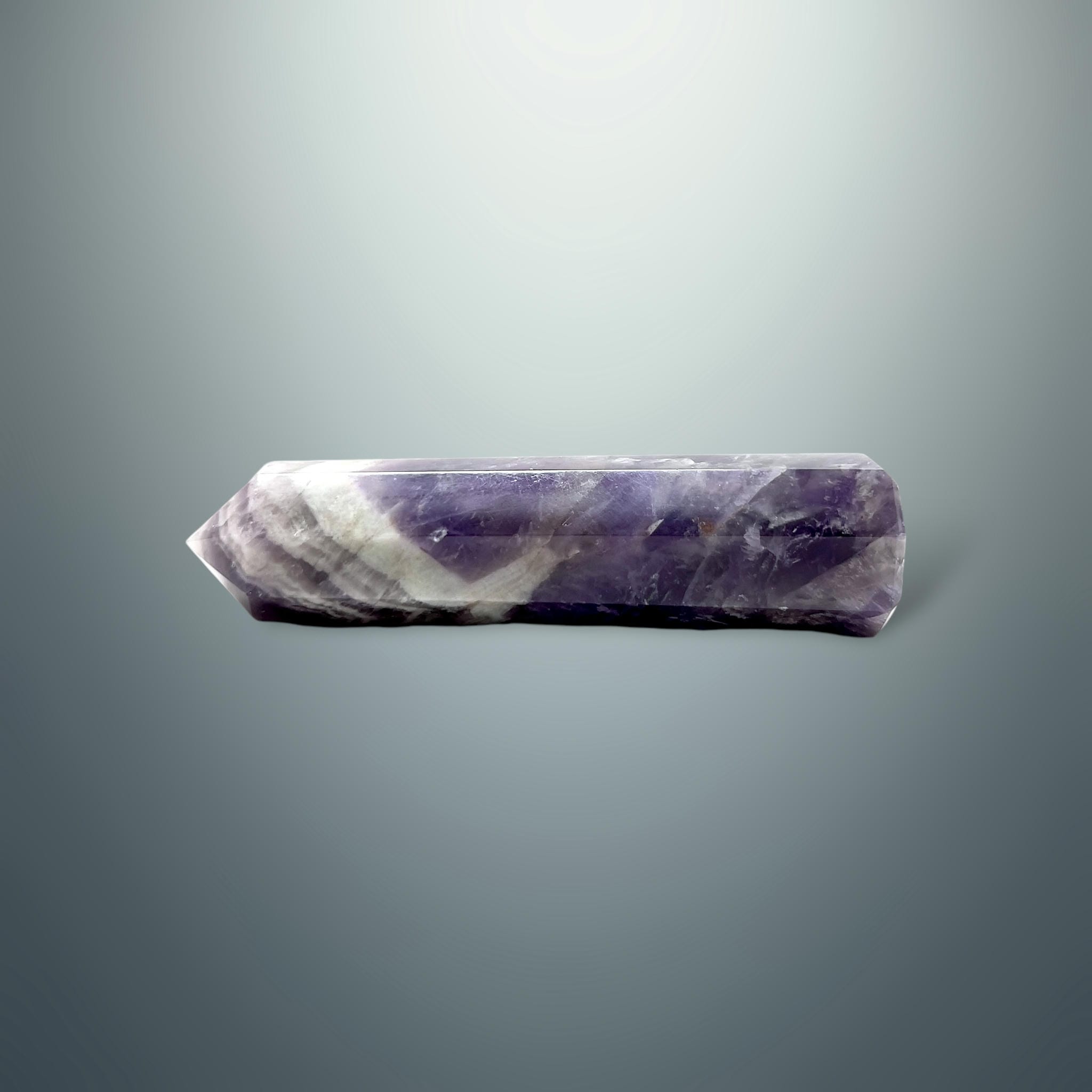 #piezas únicas_torre hexagonal amatista chevron 8