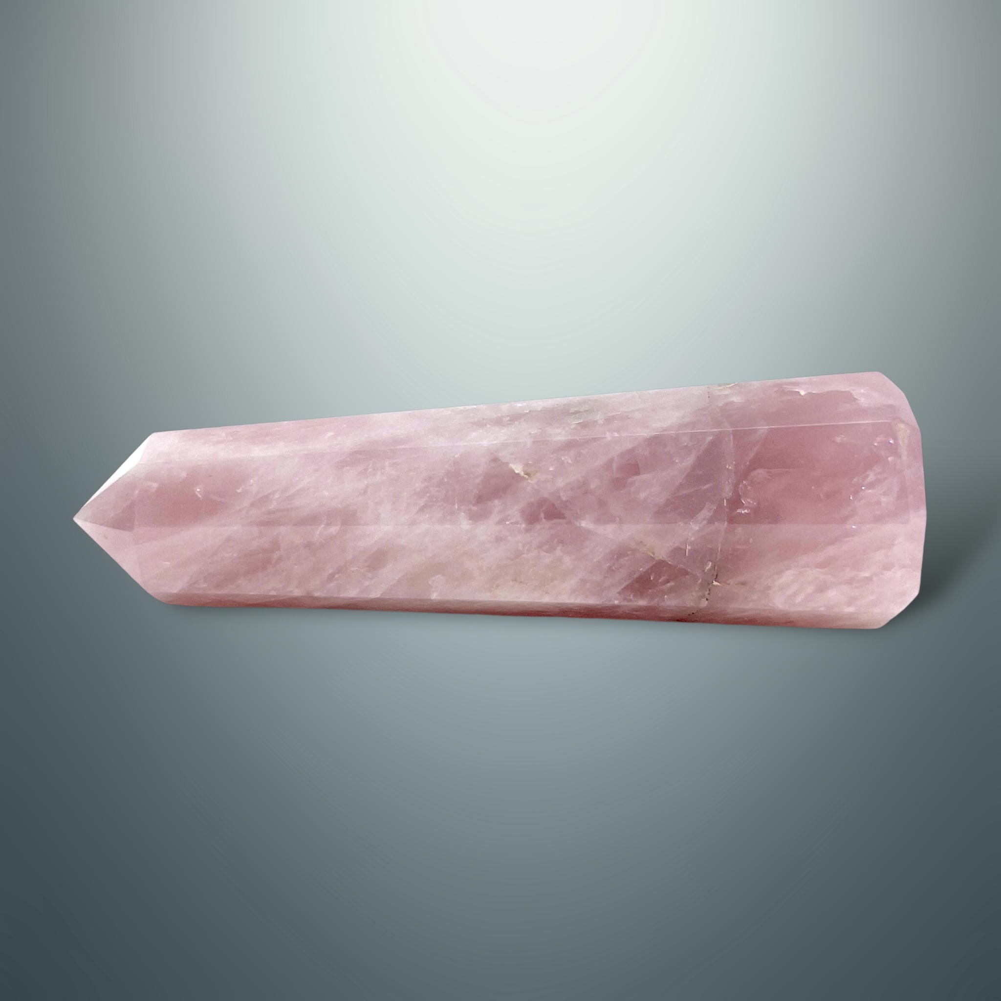 #piezas únicas_torre hexagonal cuarzo rosa 8