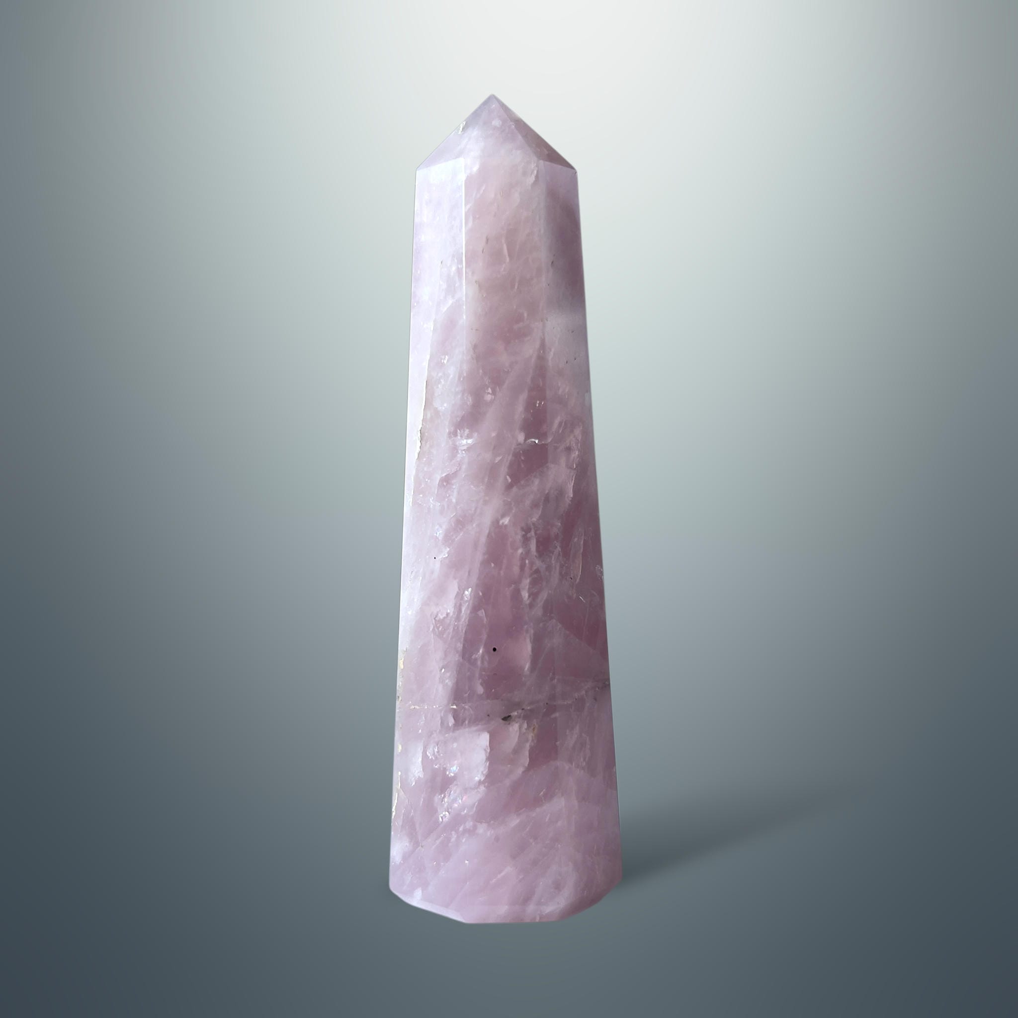 #piezas únicas_torre hexagonal cuarzo rosa 8