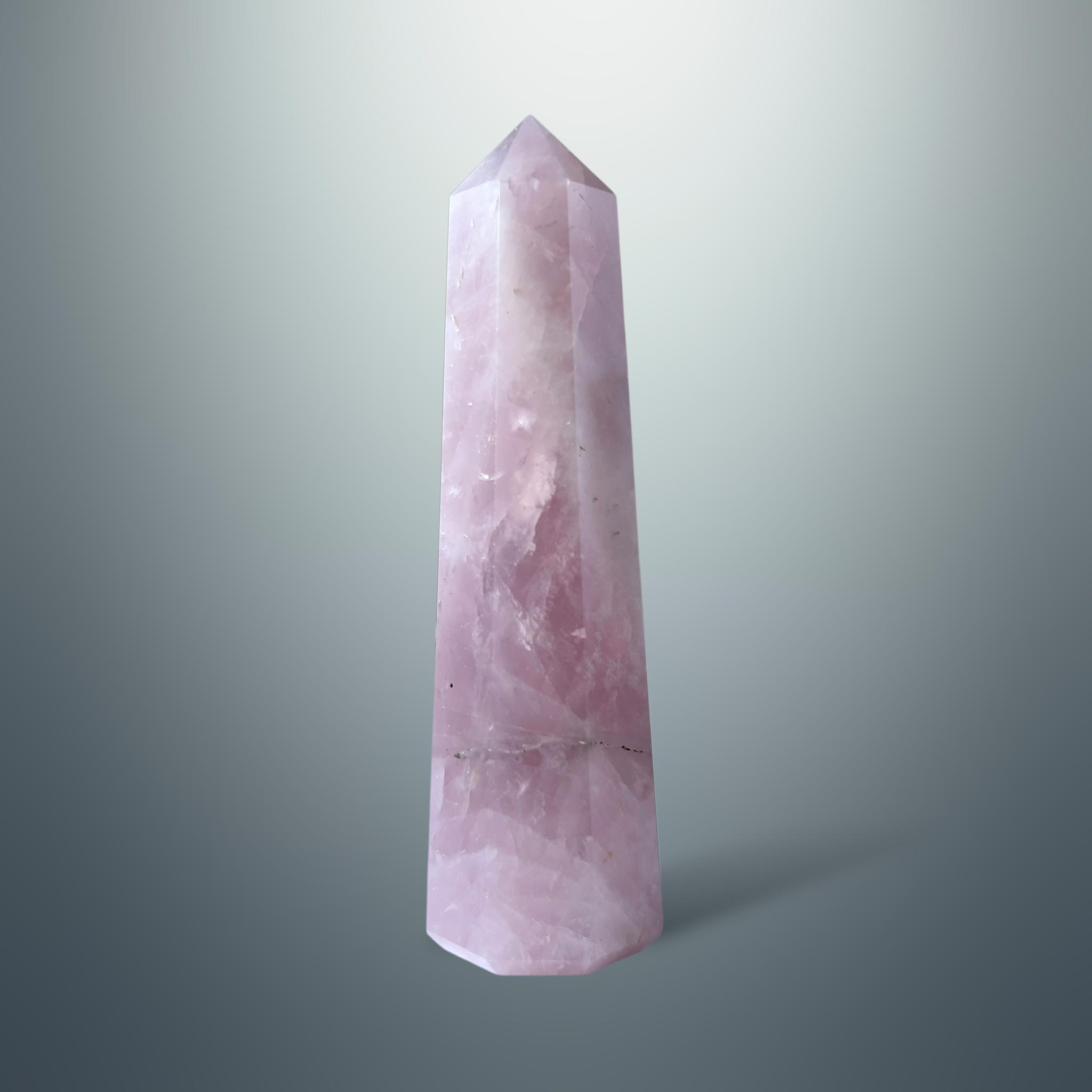 #piezas únicas_torre hexagonal cuarzo rosa 8