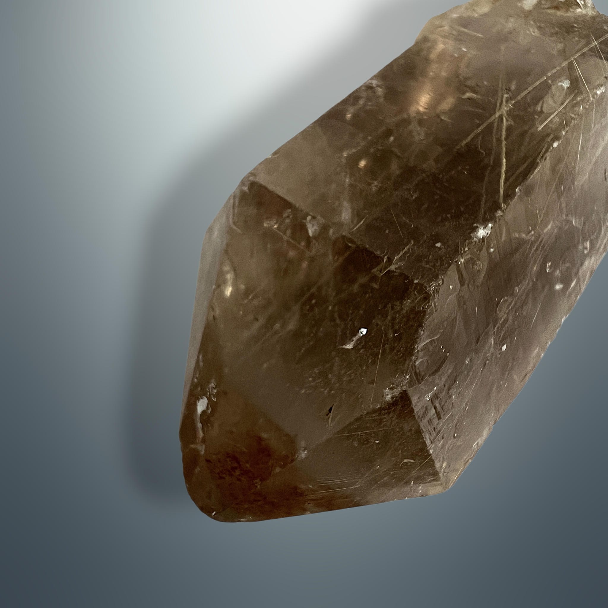 #piezas únicas_punta cuarzo ahumado con rutilo 8