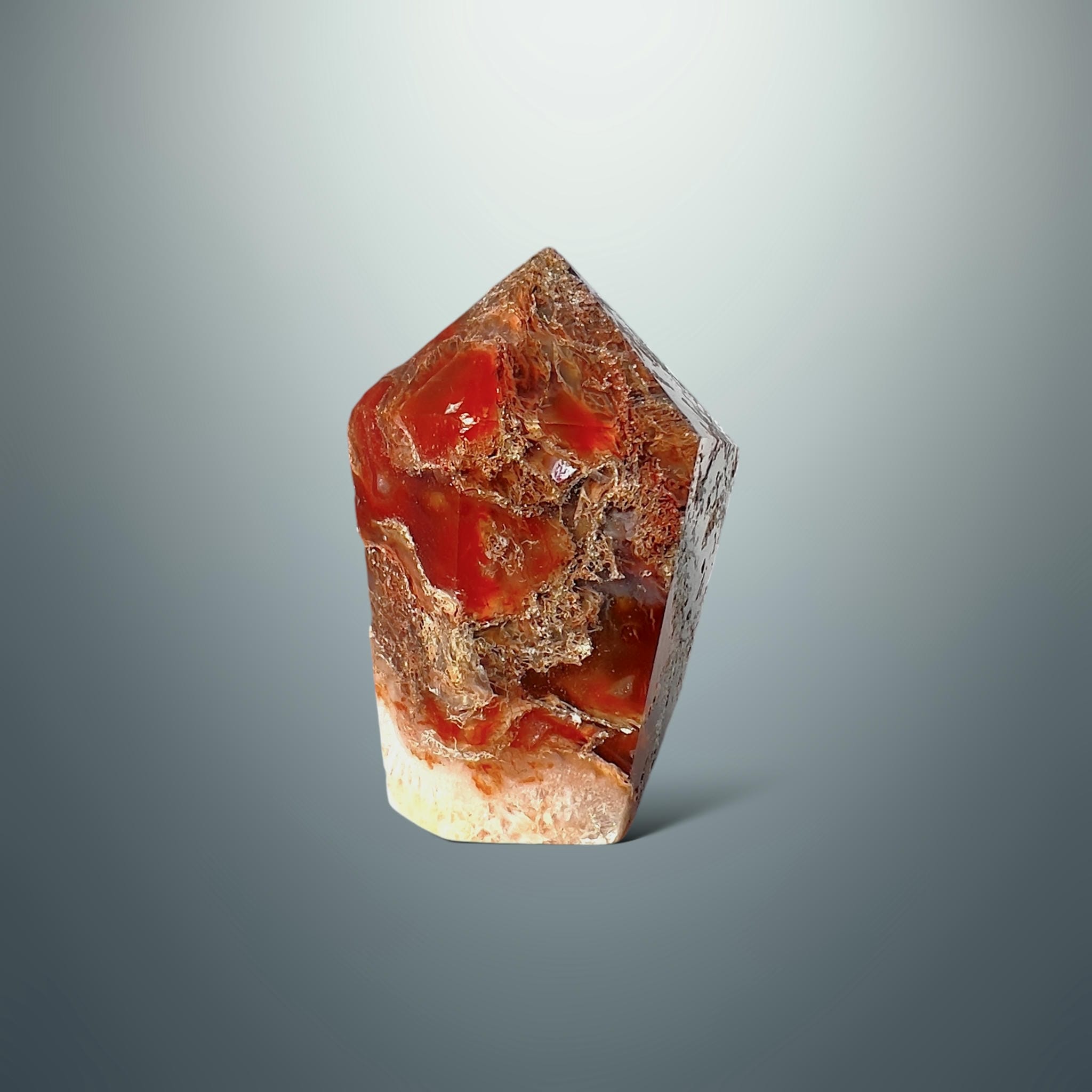 #piezas únicas_punta ágata musgo roja 9