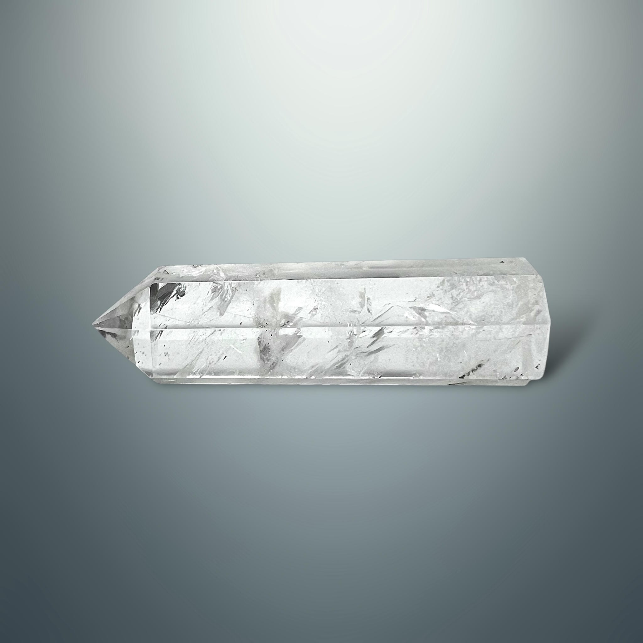 #piezas únicas_torre hexagonal cuarzo blanco 9