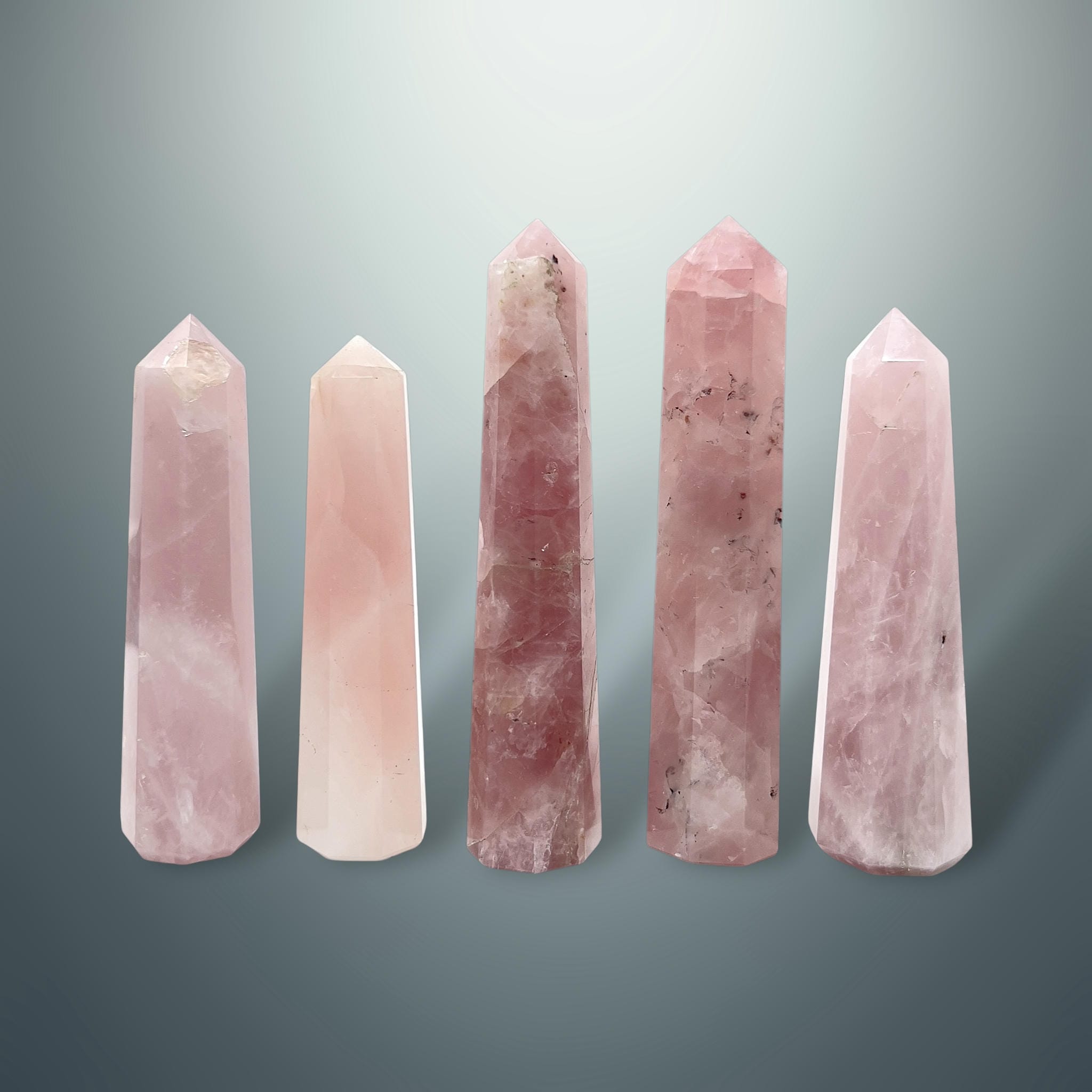 Cuarzo Rosa en Torre Hexagonal