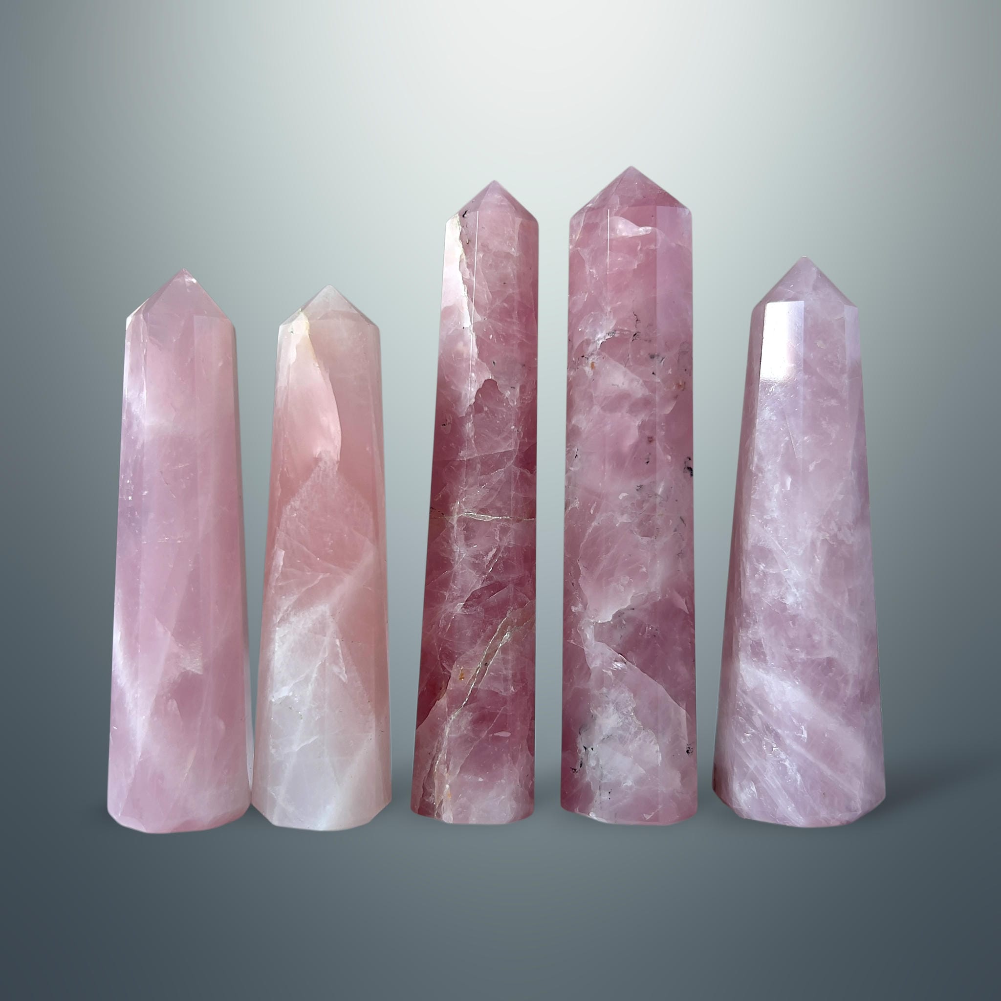 Cuarzo Rosa en Torre Hexagonal