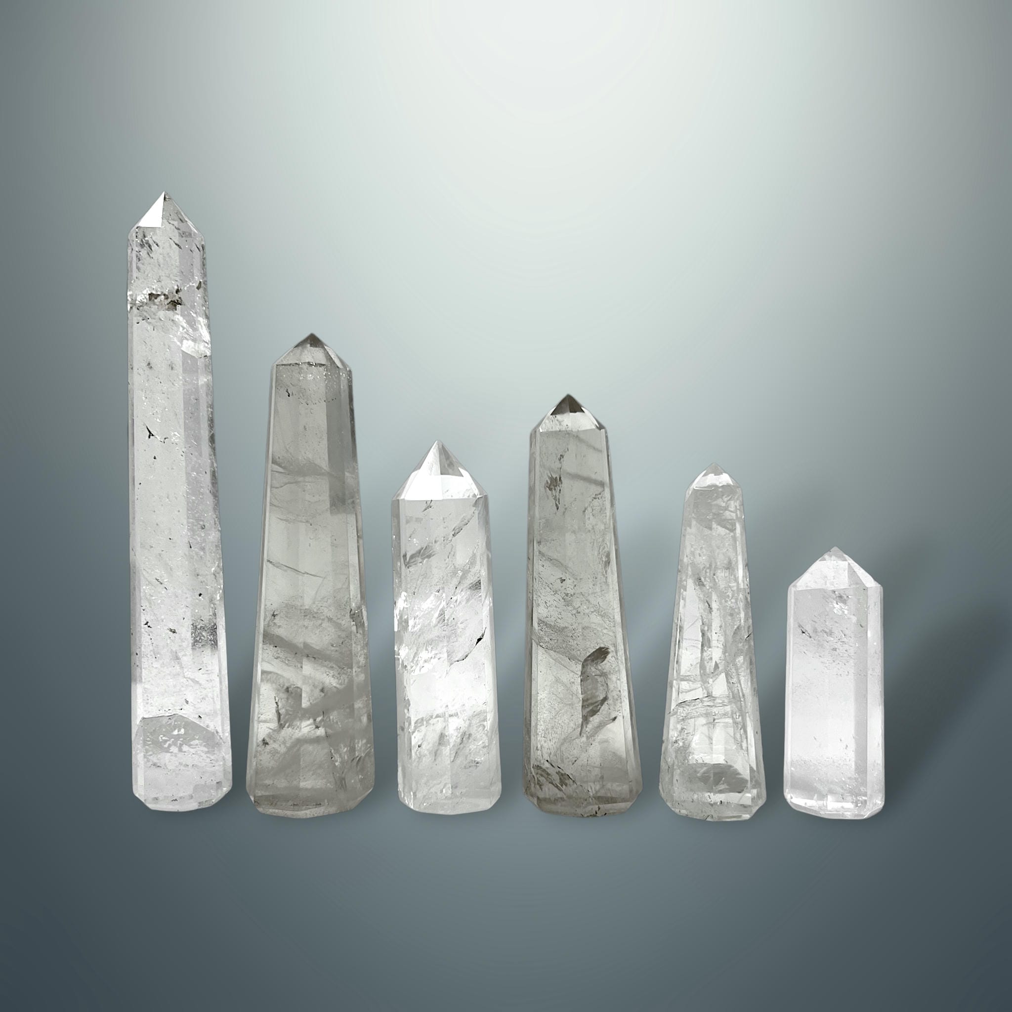 Cuarzo Blanco en Torre Hexagonal