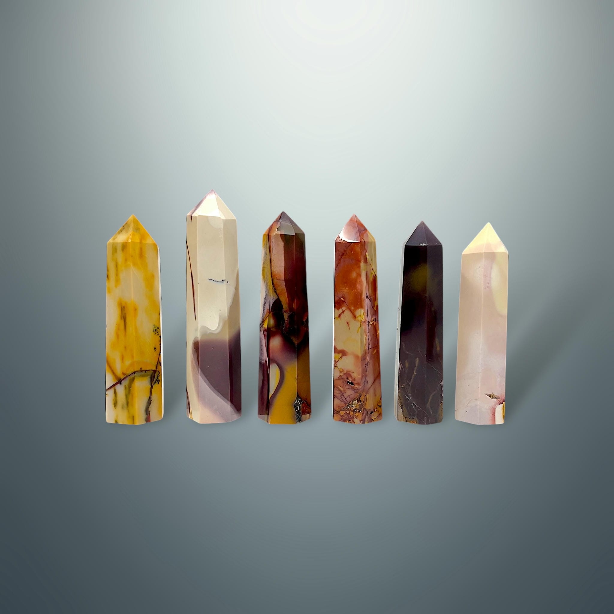 Mookaita (Jaspe Australiano) en Torre Hexagonal