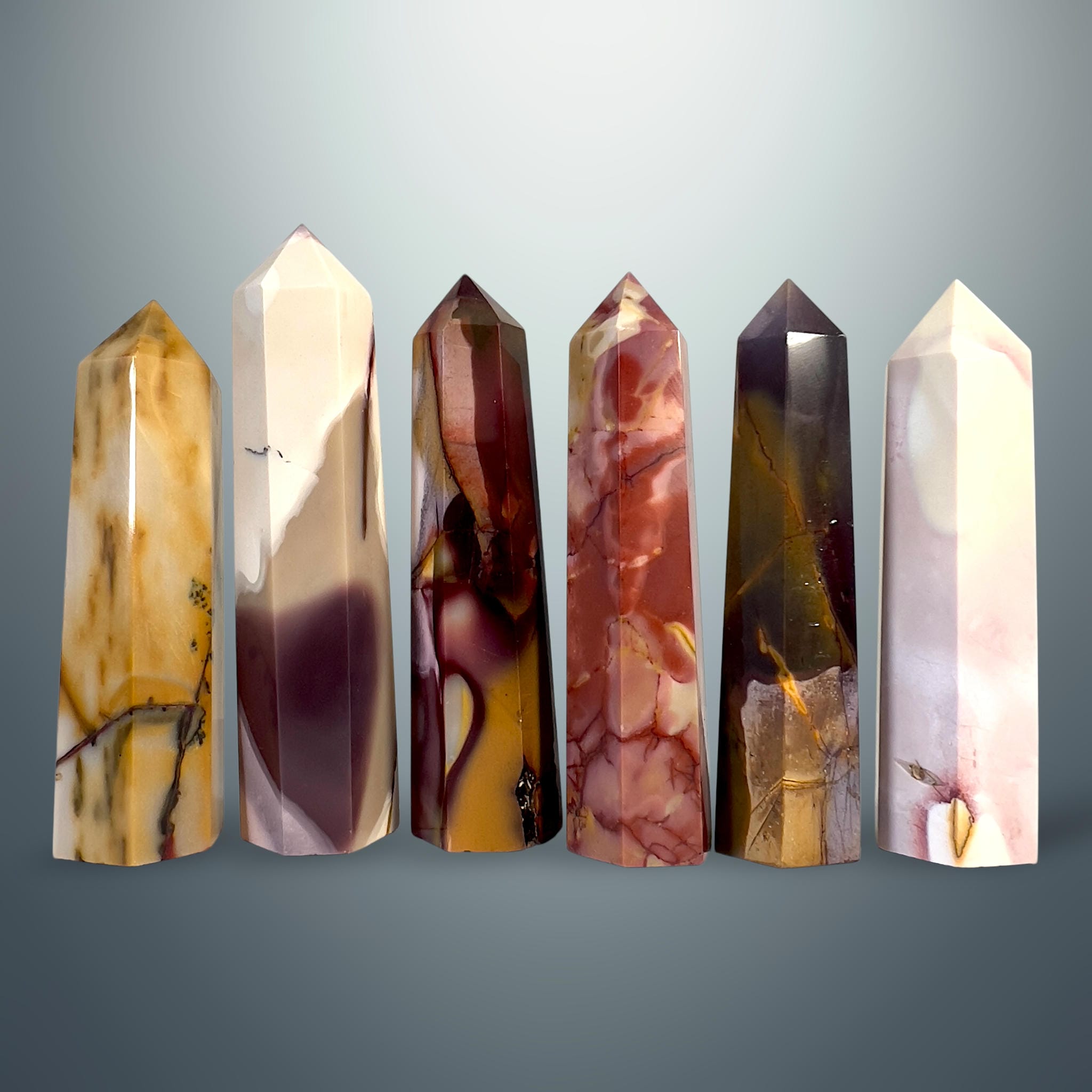 Mookaita (Jaspe Australiano) en Torre Hexagonal