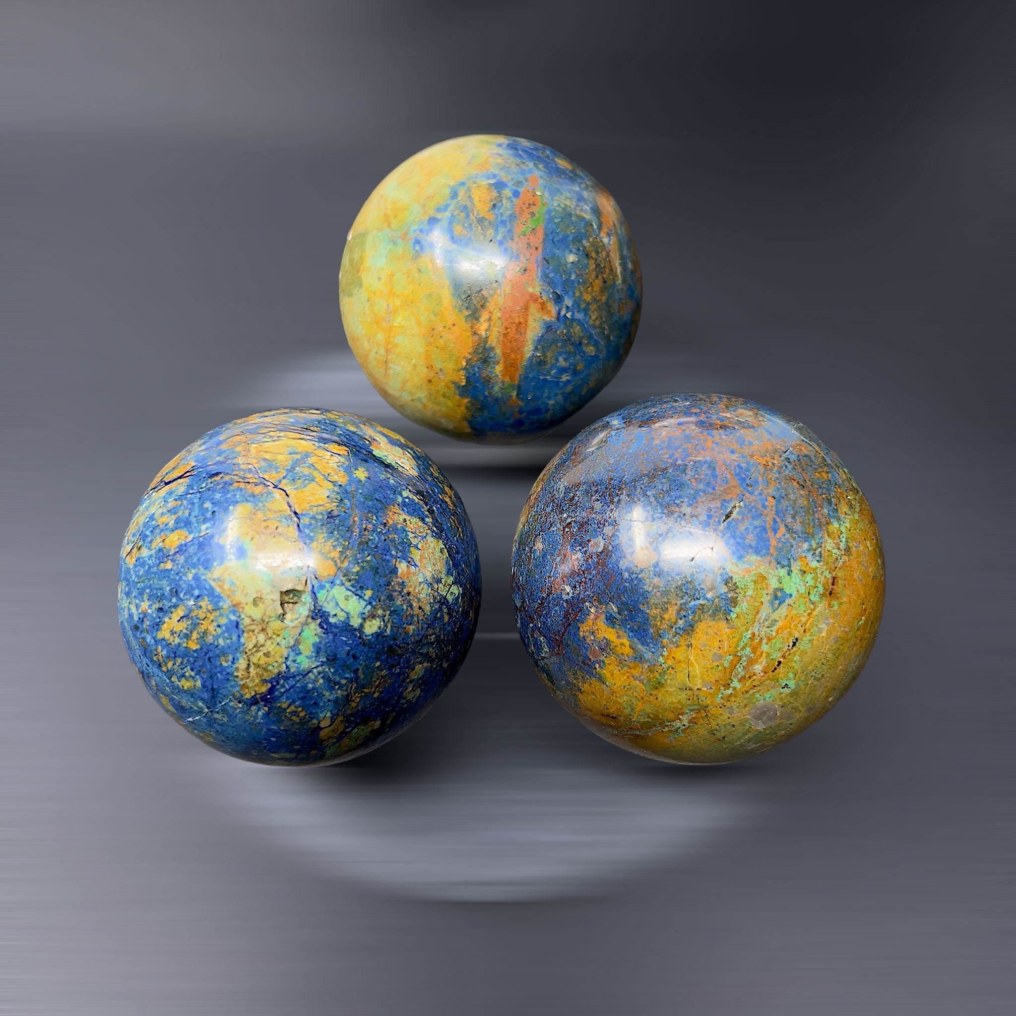 Crisocola con Azurita en Esfera