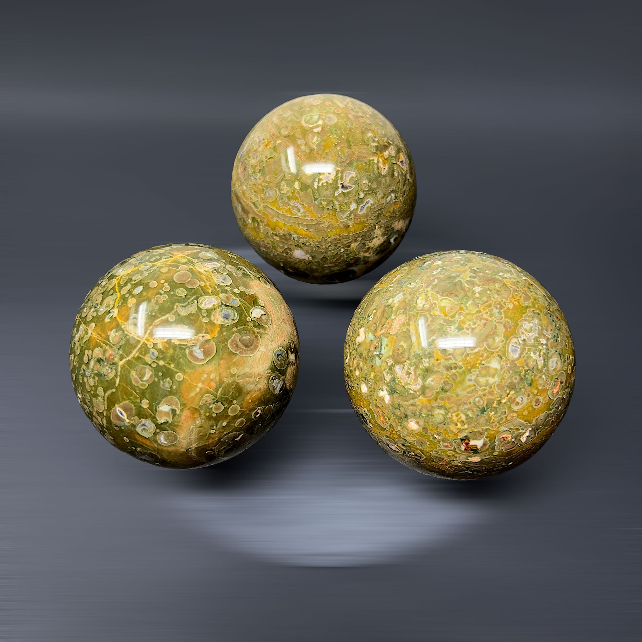 Jaspe Selva Tropical (Riolita) en Esfera