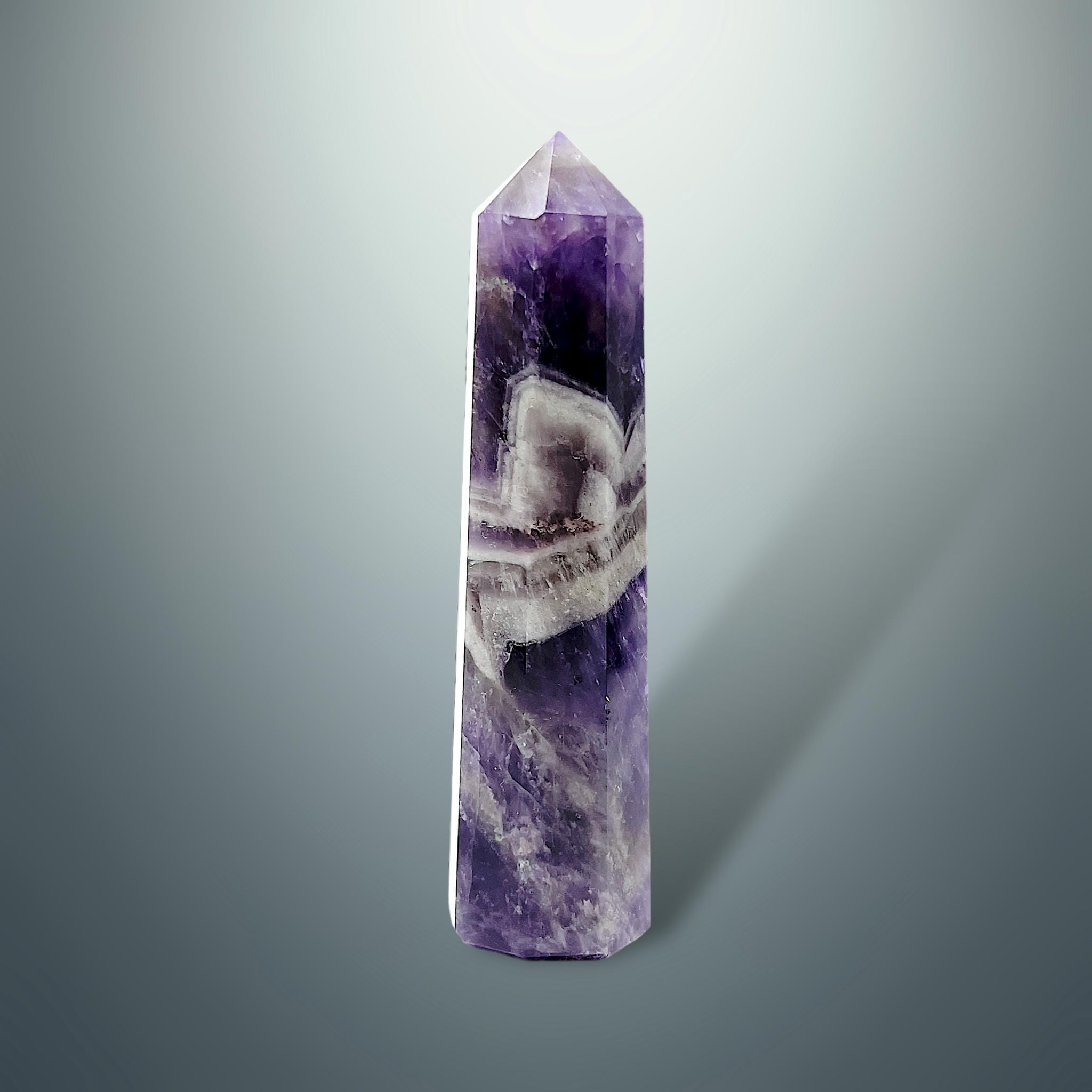 #piezas únicas_torre hexagonal amatista chevron 1