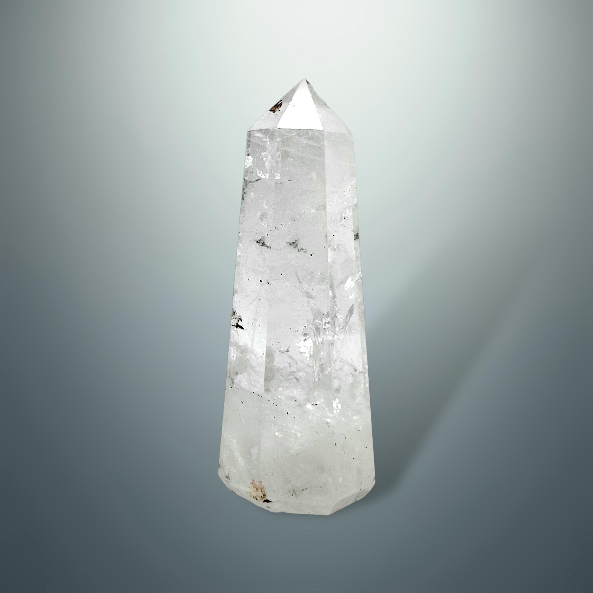 #piezas únicas_torre hexagonal cuarzo blanco 1