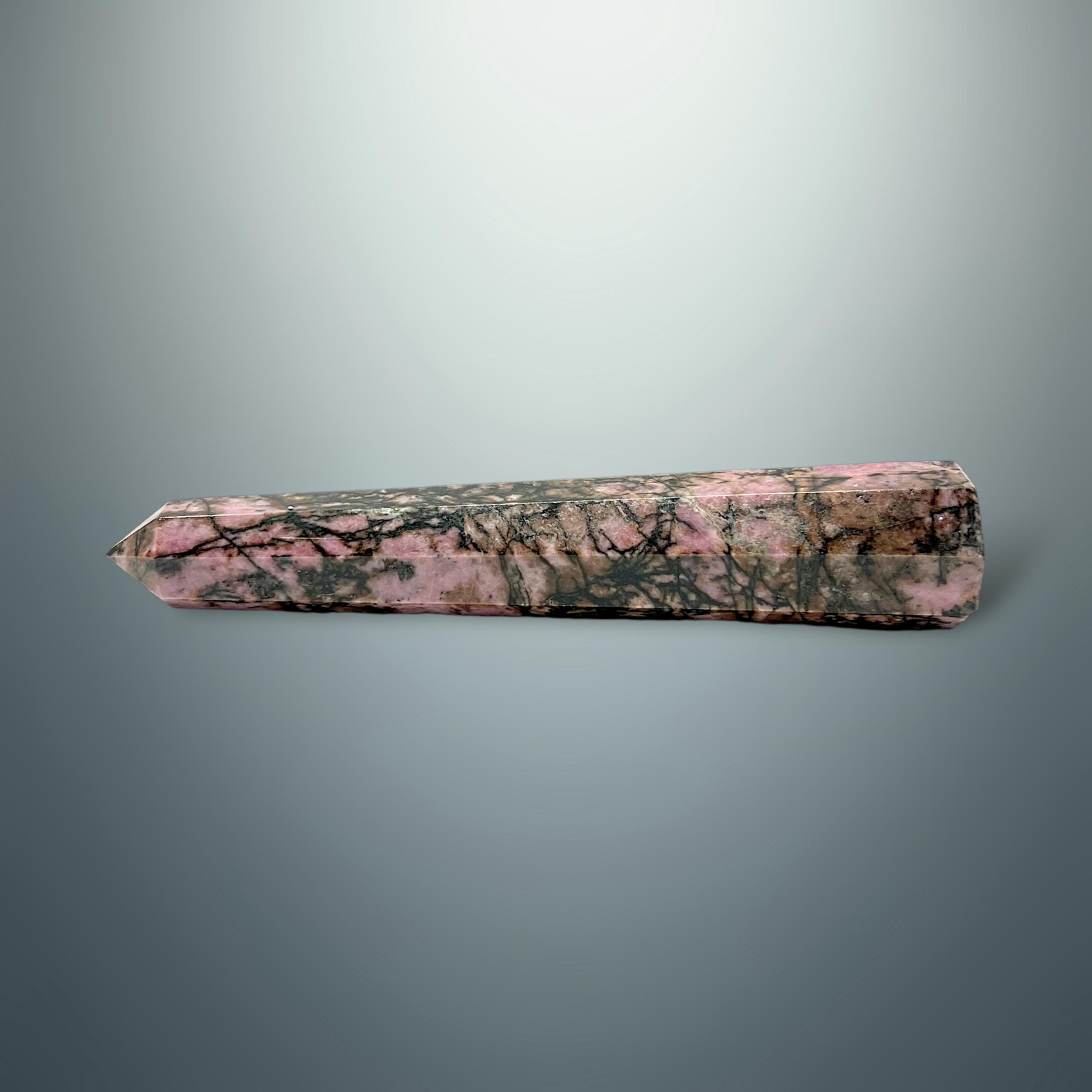 #piezas únicas_torre hexagonal rodonita 1