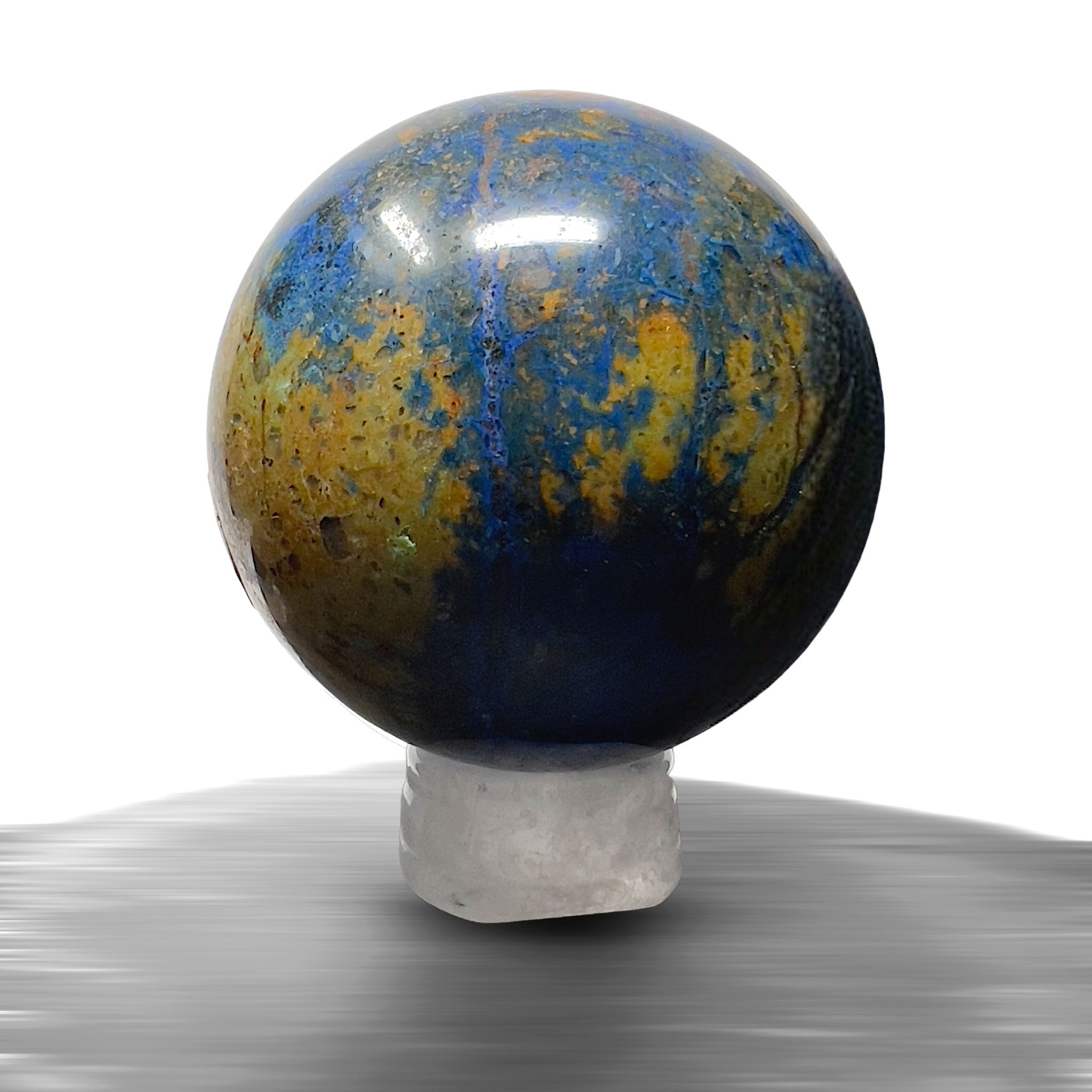 #piezas únicas_esfera crisocola con azurita 1