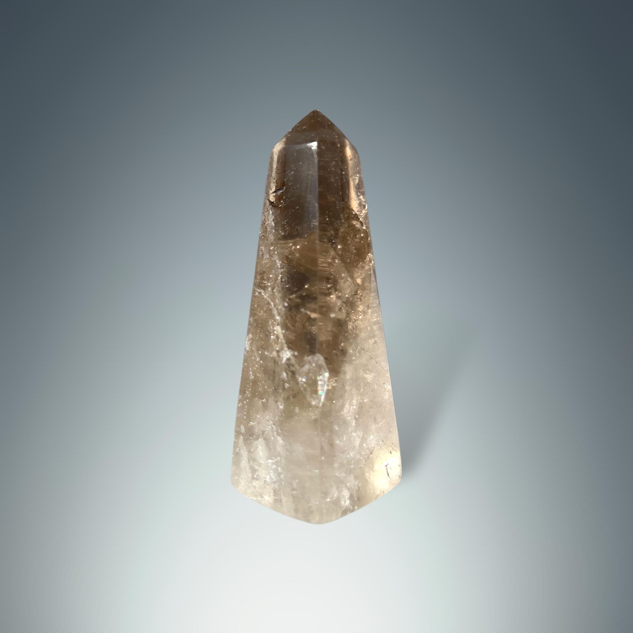 #piezas únicas_obelisco cuarzo ahumado 1