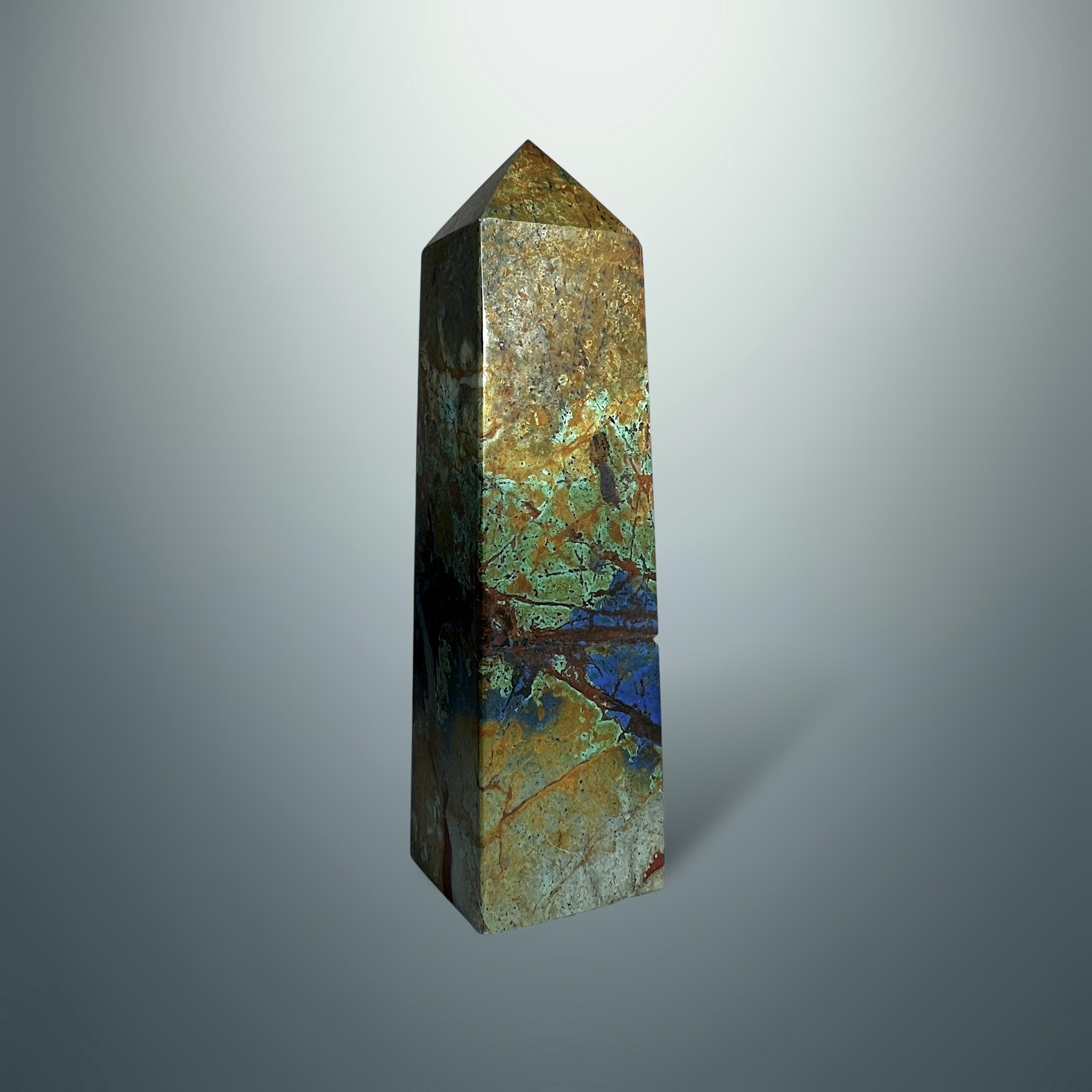 #piezas únicas_torre crisocola con azurita 1