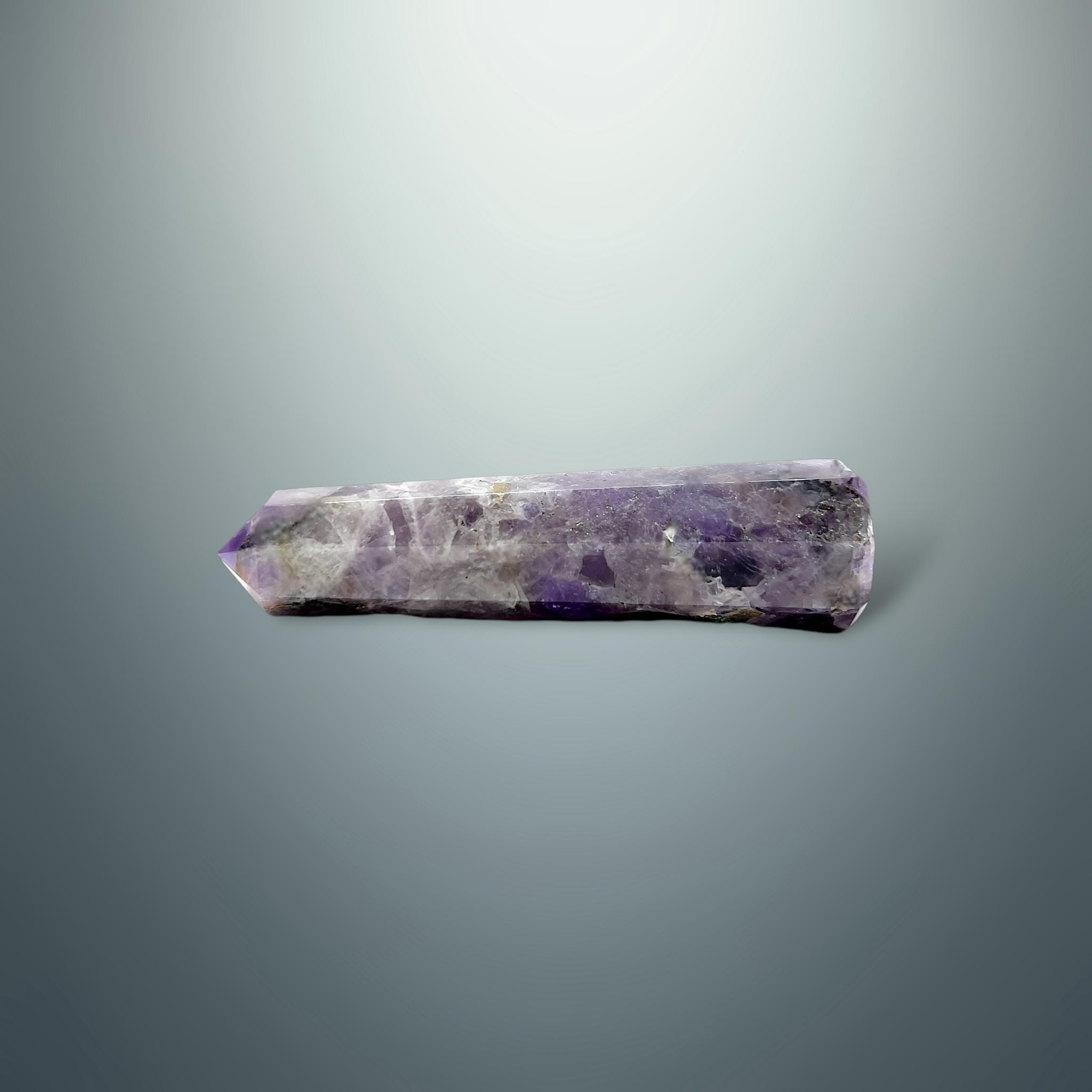 #piezas únicas_torre hexagonal amatista chevron 10