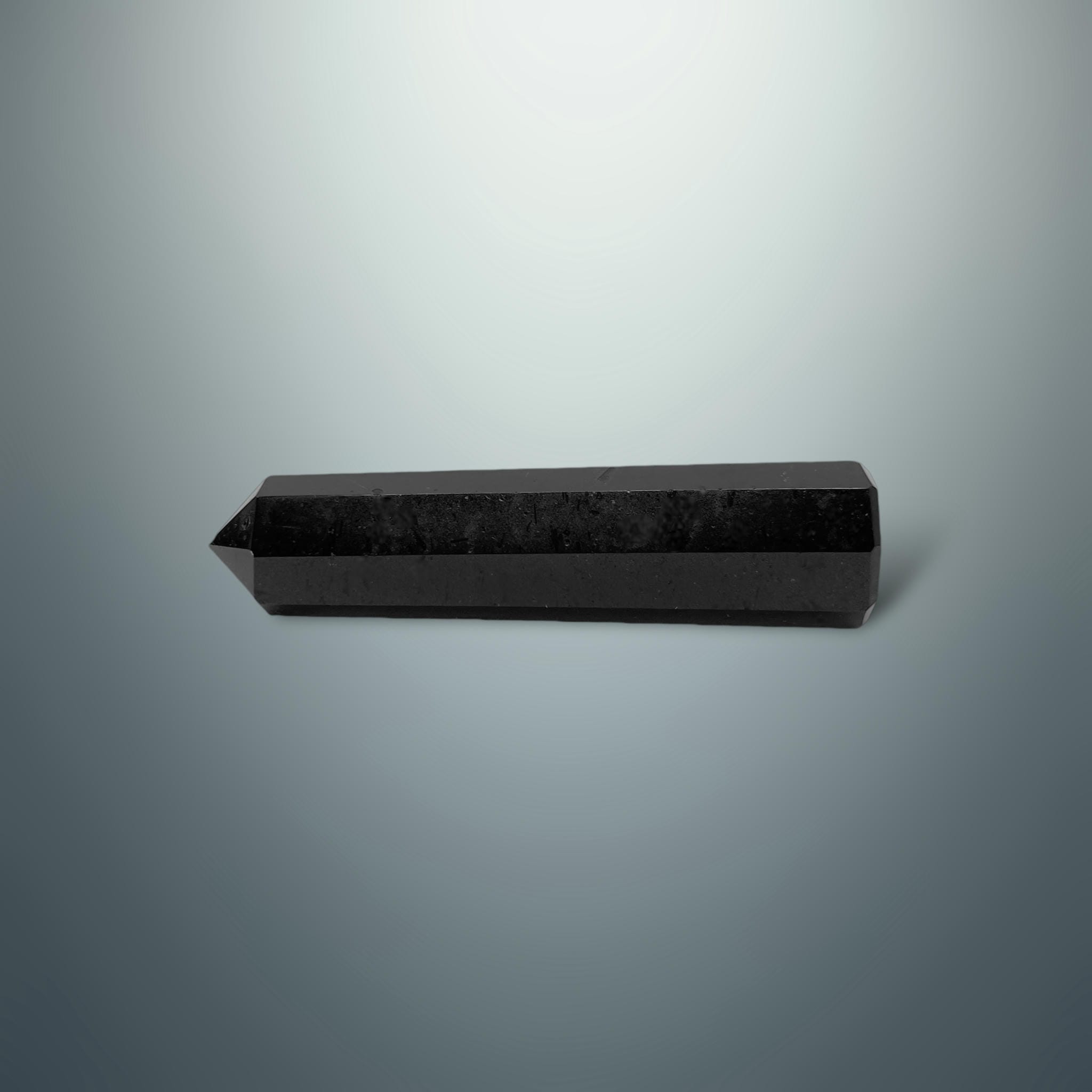 #piezas únicas_torre hexagonal turmalina negra 10