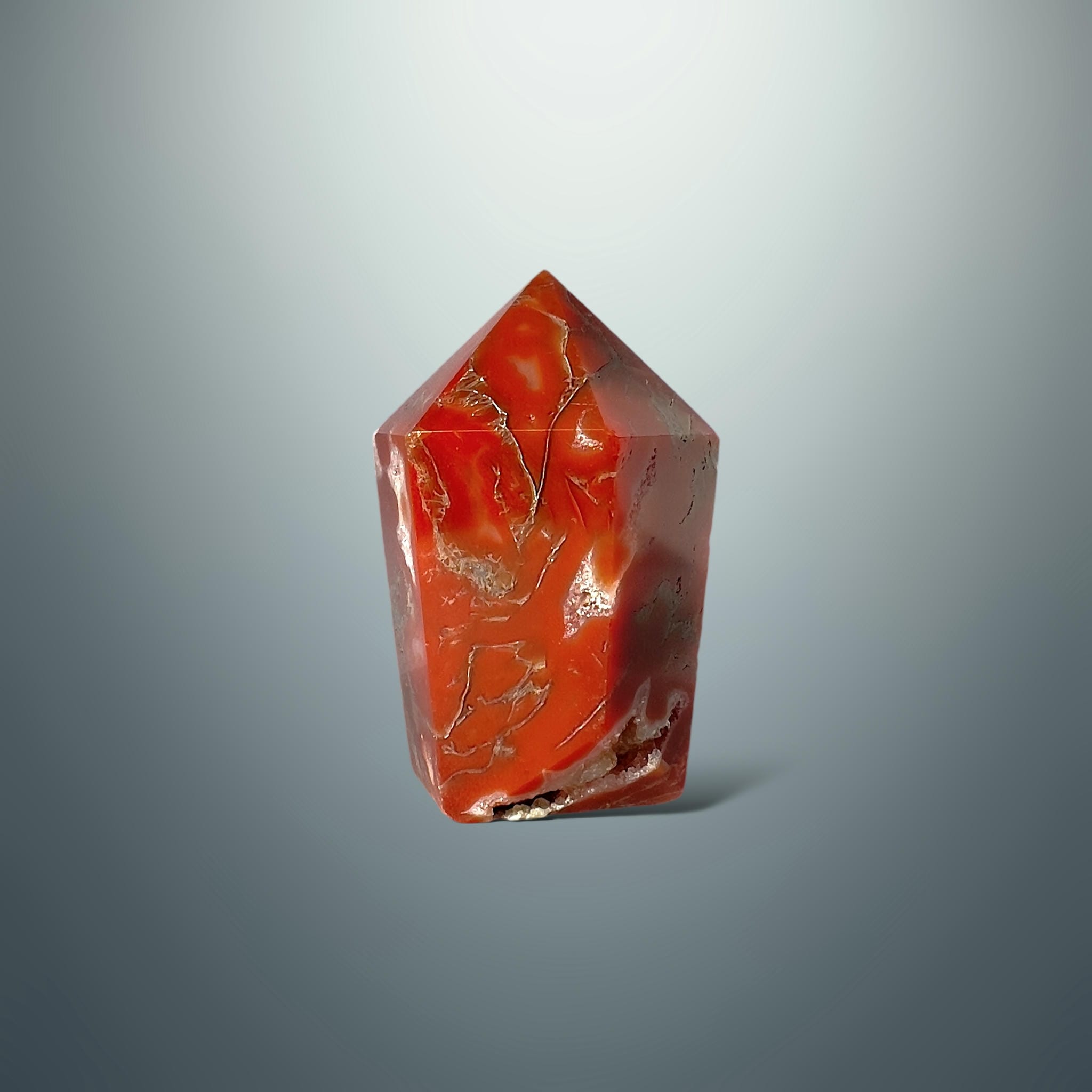 #piezas únicas_punta ágata musgo roja 11