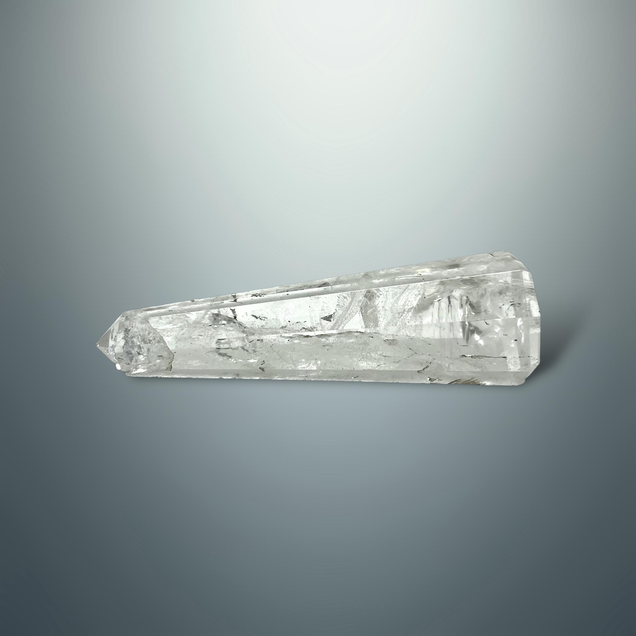 #piezas únicas_torre hexagonal cuarzo blanco 11