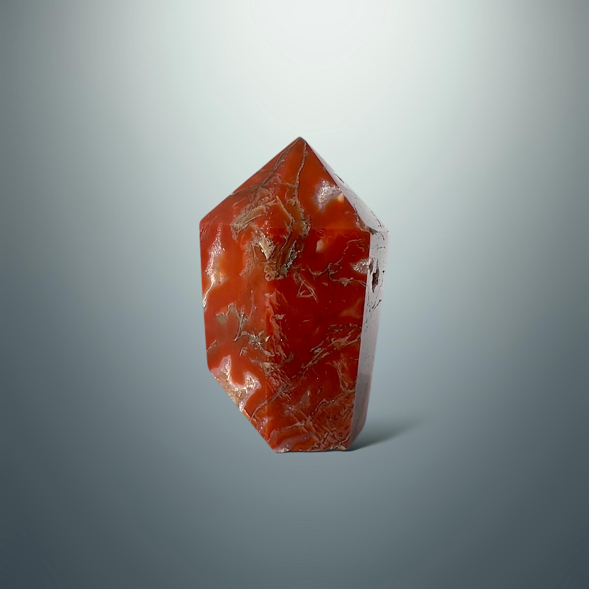 #piezas únicas_punta ágata musgo roja 11