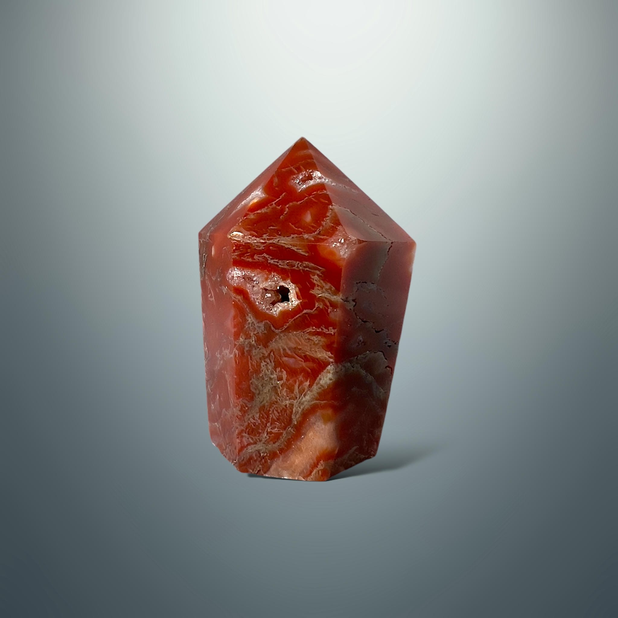 #piezas únicas_punta ágata musgo roja 11