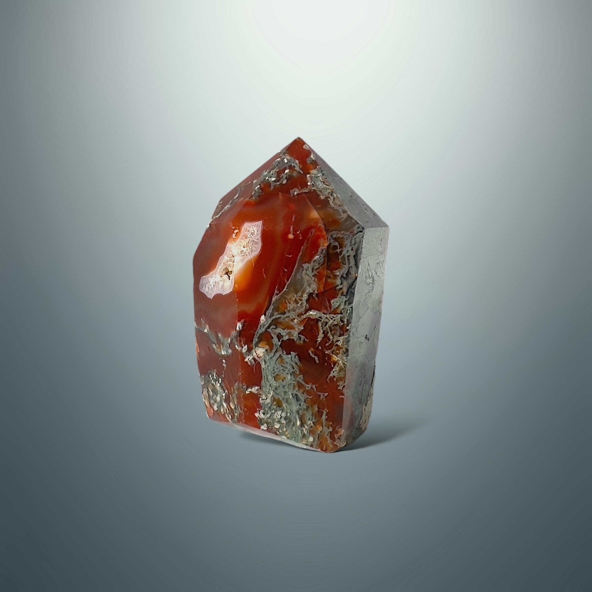 #piezas únicas_punta ágata musgo roja 12