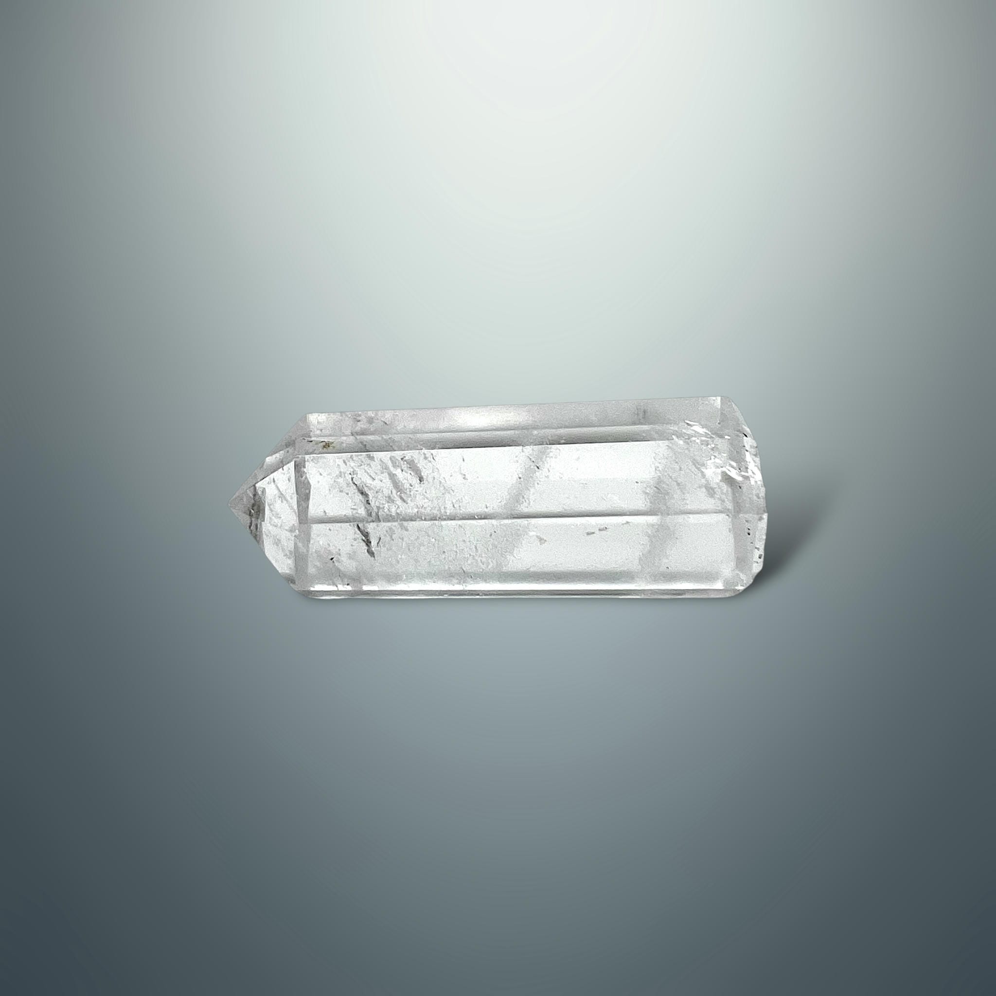 #piezas únicas_torre hexagonal cuarzo blanco 12