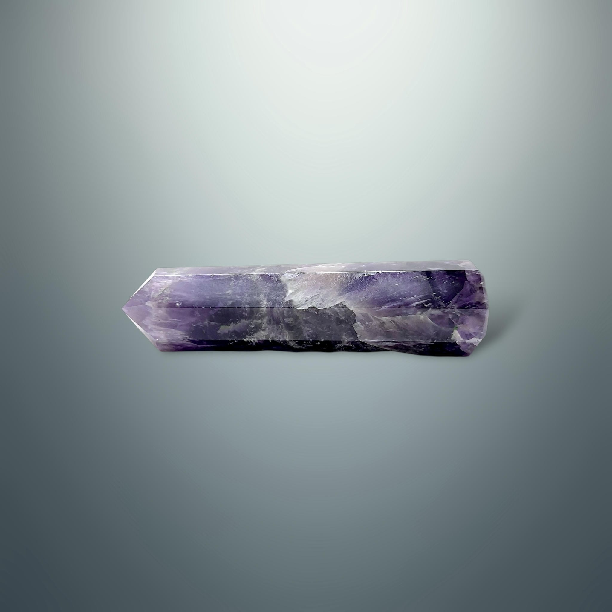 #piezas únicas_torre hexagonal amatista chevron 13