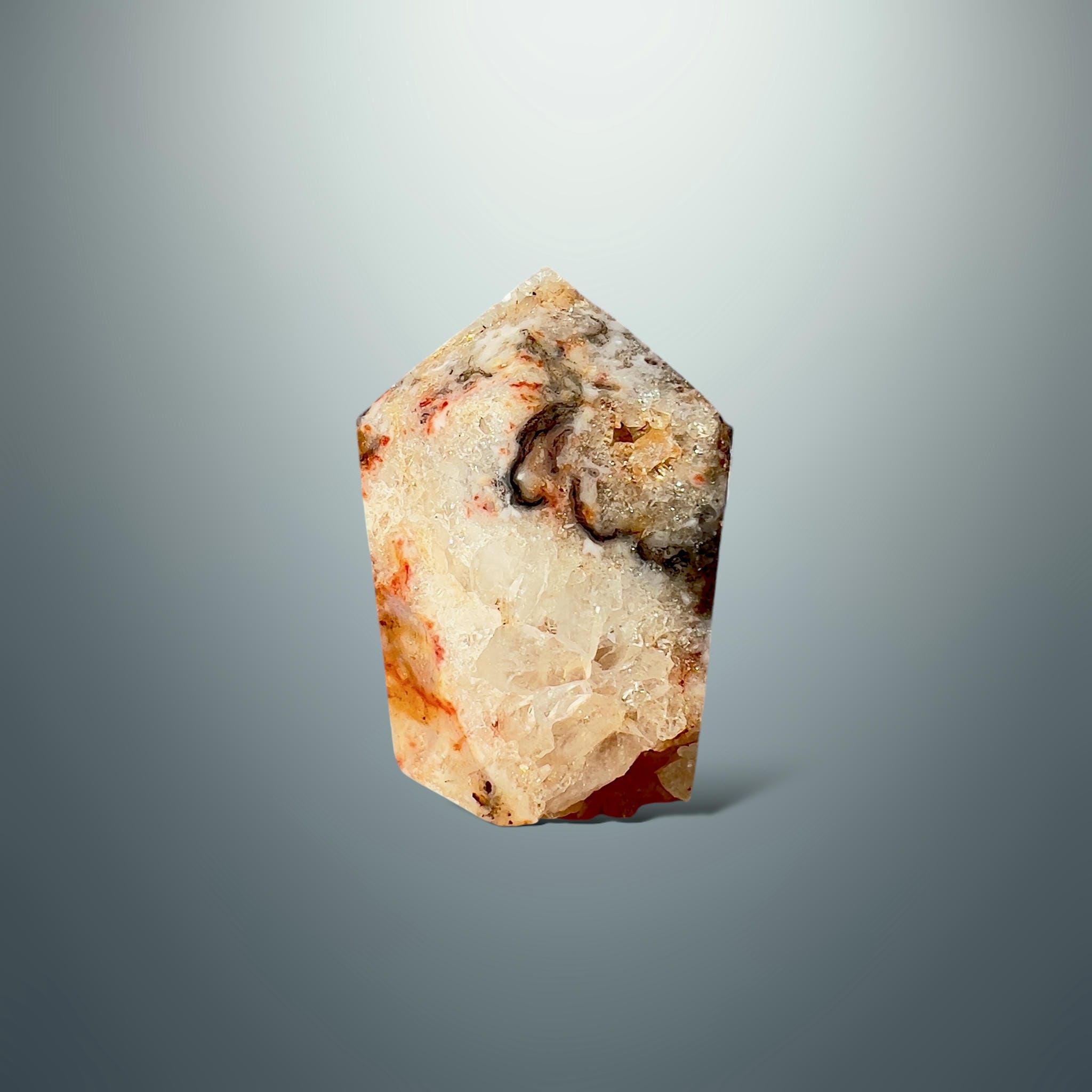 #piezas únicas_punta ágata musgo roja 16