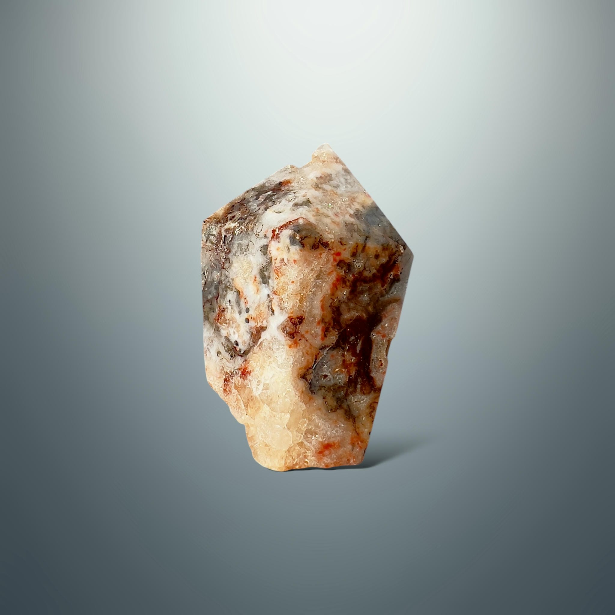 #piezas únicas_punta ágata musgo roja 16