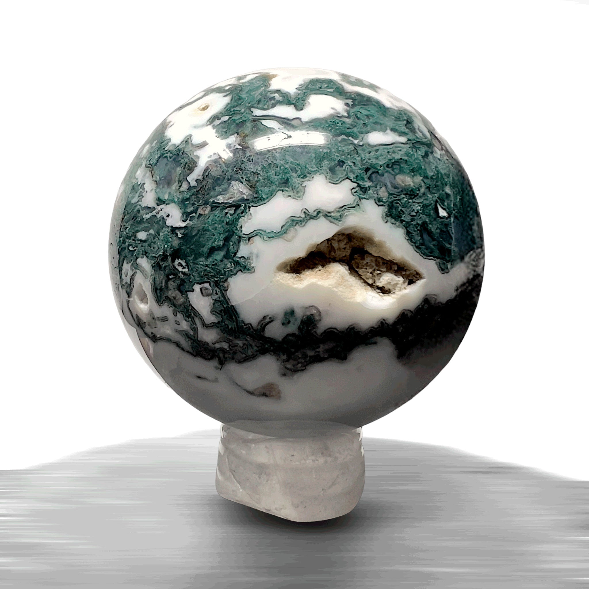 #piezas únicas_esfera ágata musgo 2