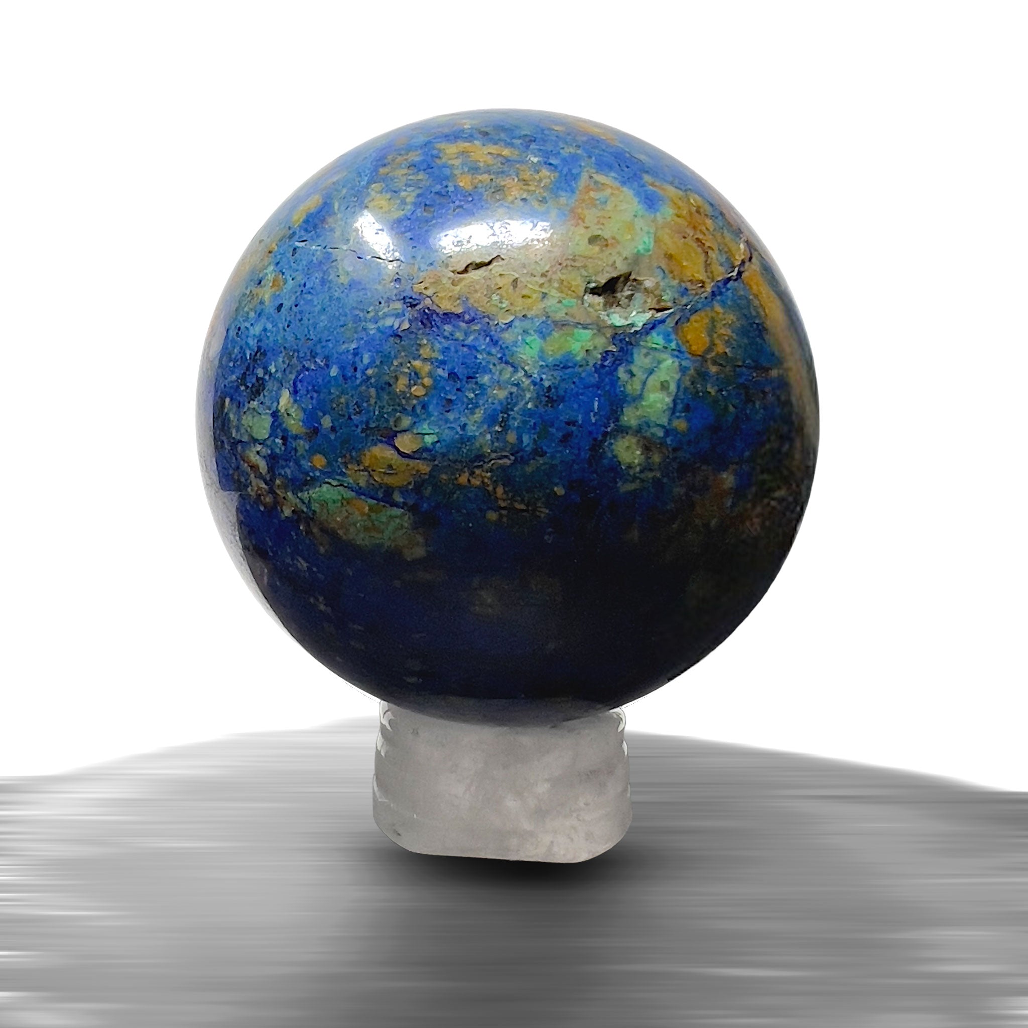 #piezas únicas_esfera crisocola con azurita 2