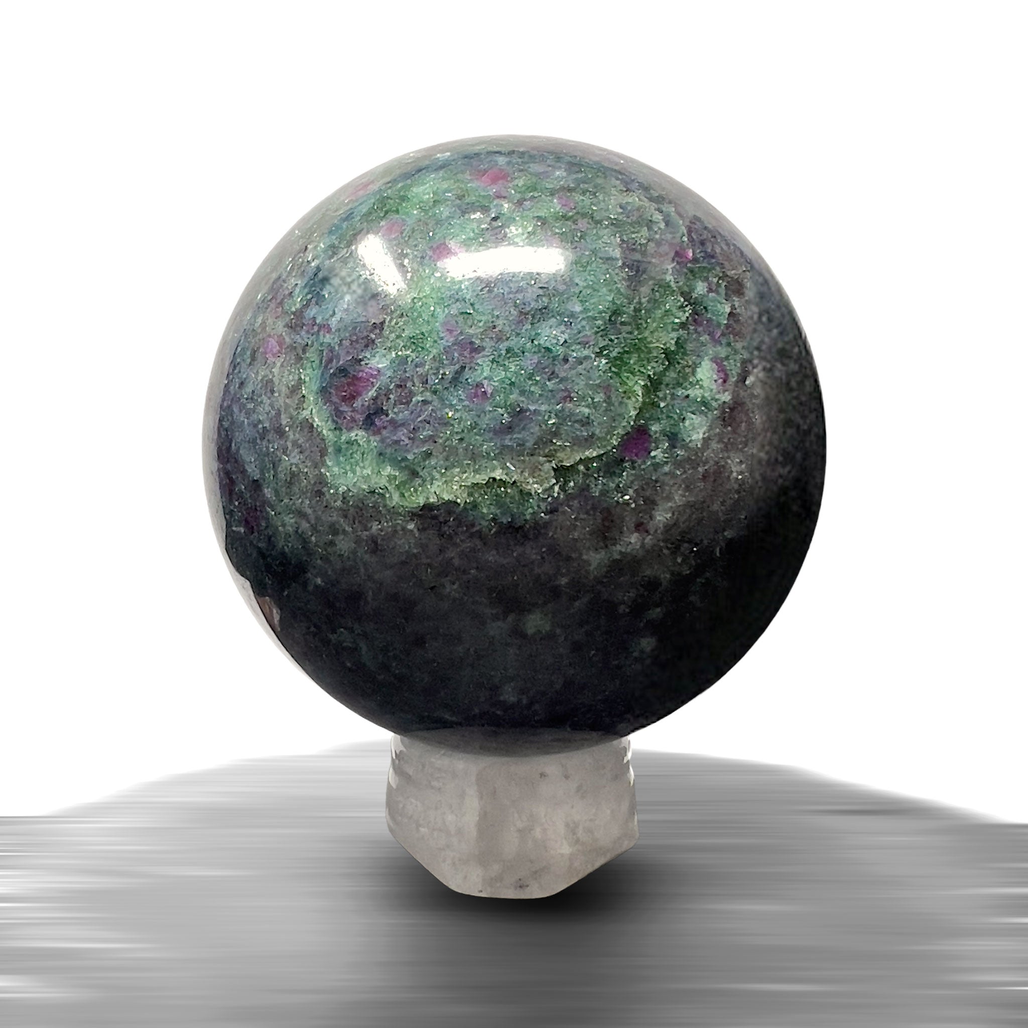 #piezas únicas_esfera rubí en cianita 2