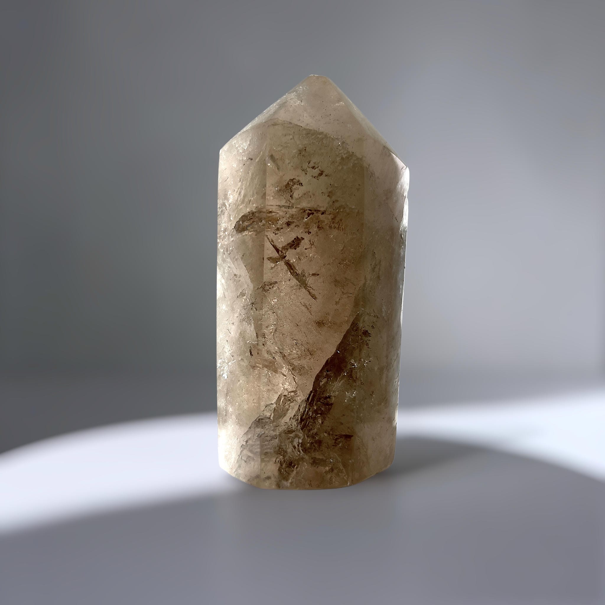 #piezas únicas_punta grande cuarzo ahumado 2