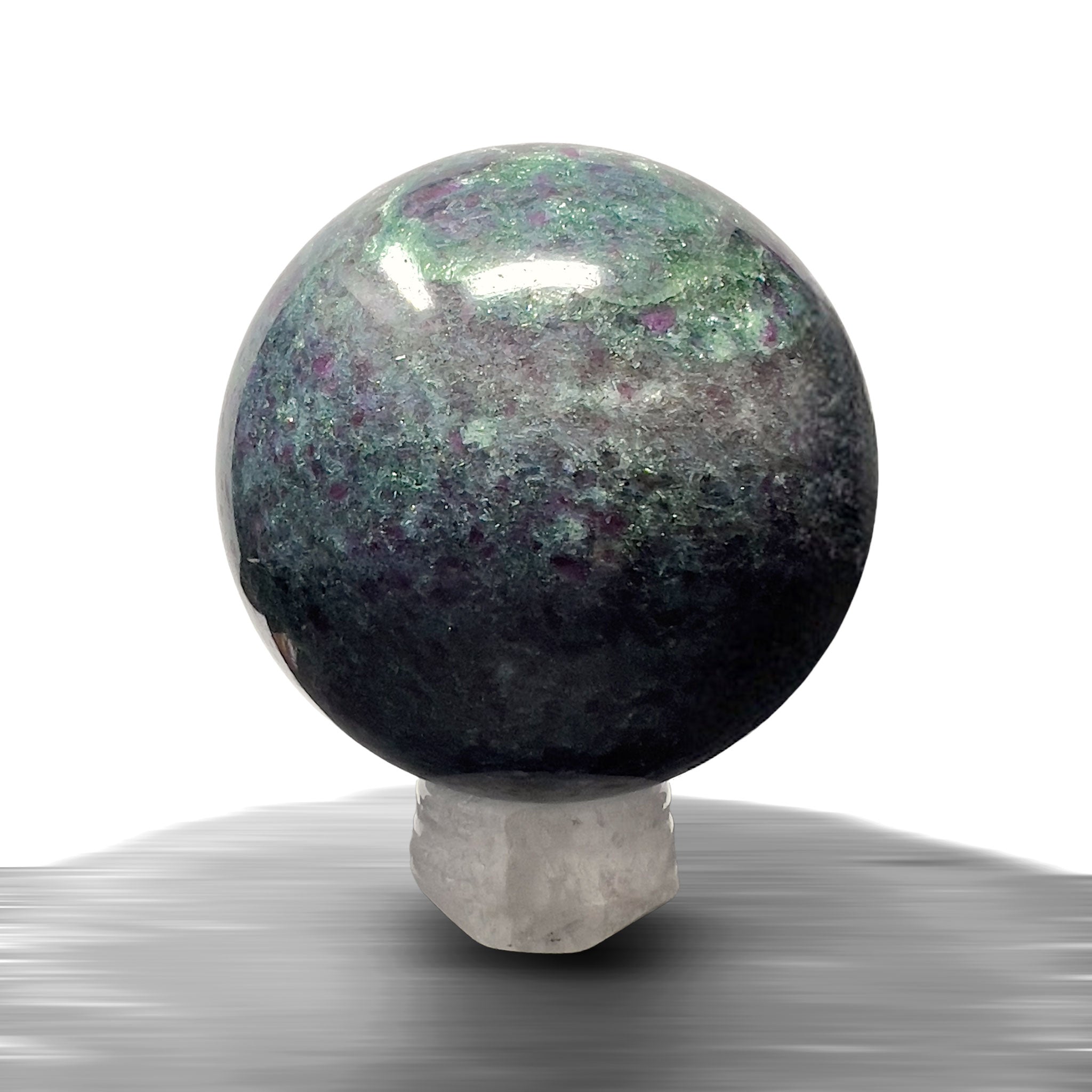 #piezas únicas_esfera rubí en cianita 2
