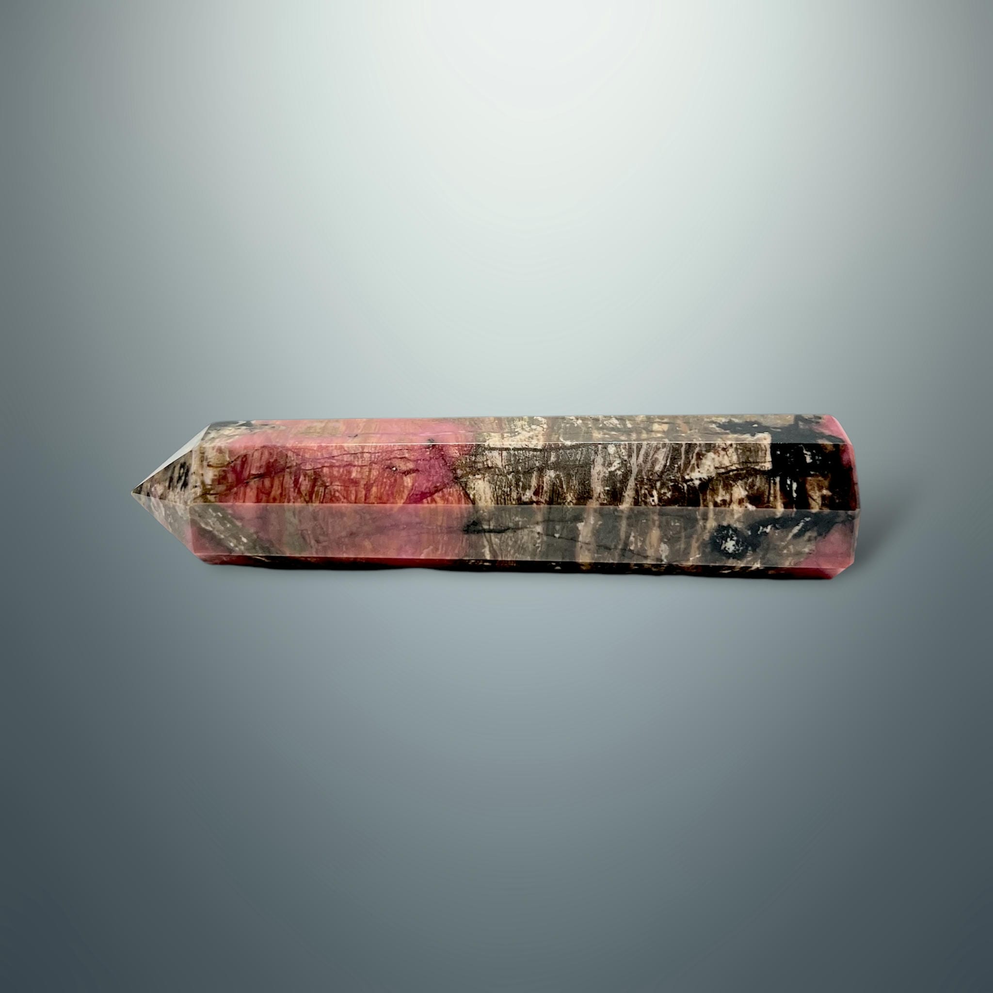 #piezas únicas_torre hexagonal rodonita 2