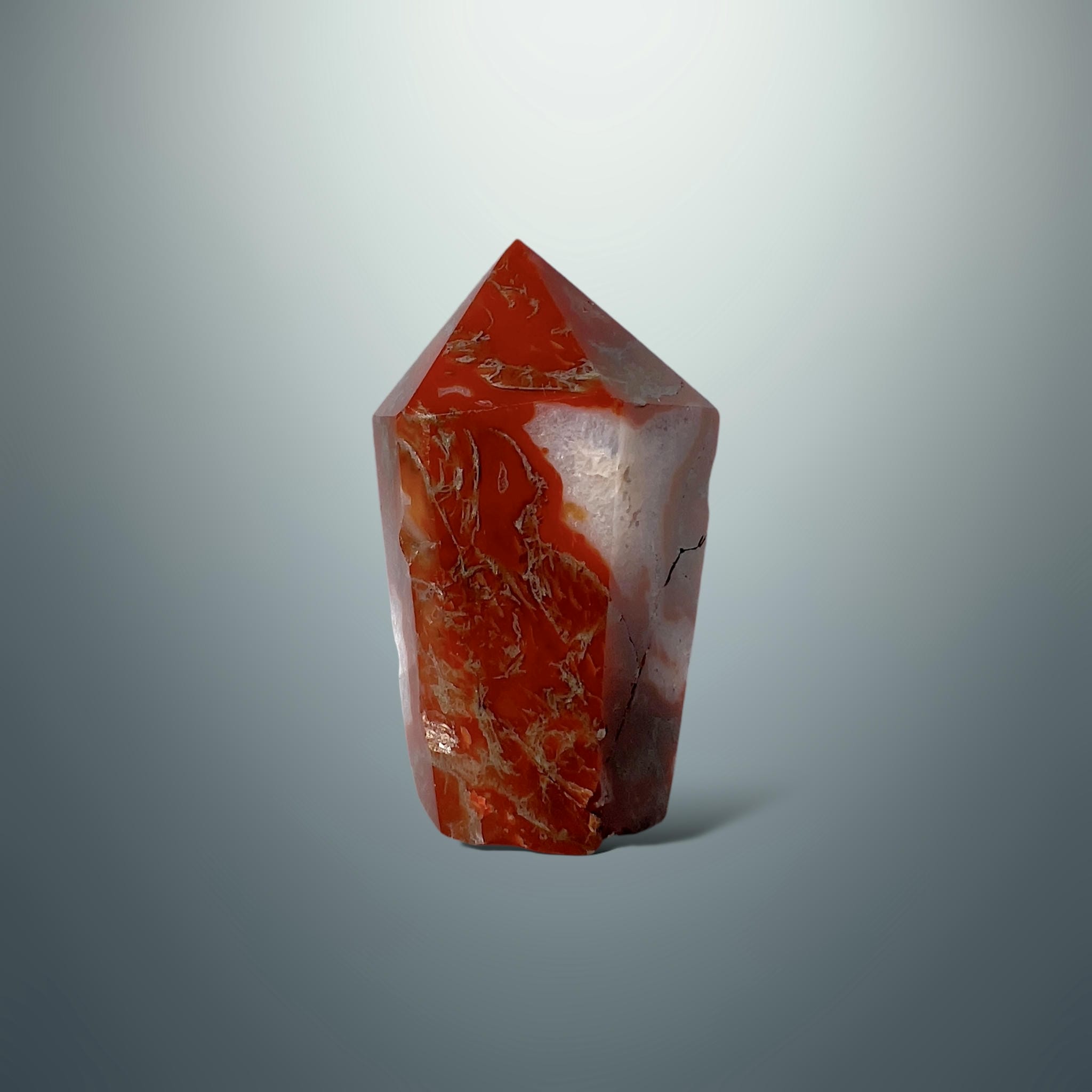 #piezas únicas_punta ágata musgo roja 22