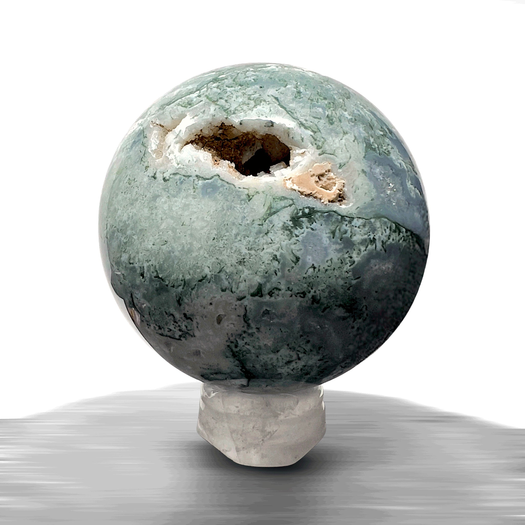 #piezas únicas_esfera ágata musgo 3