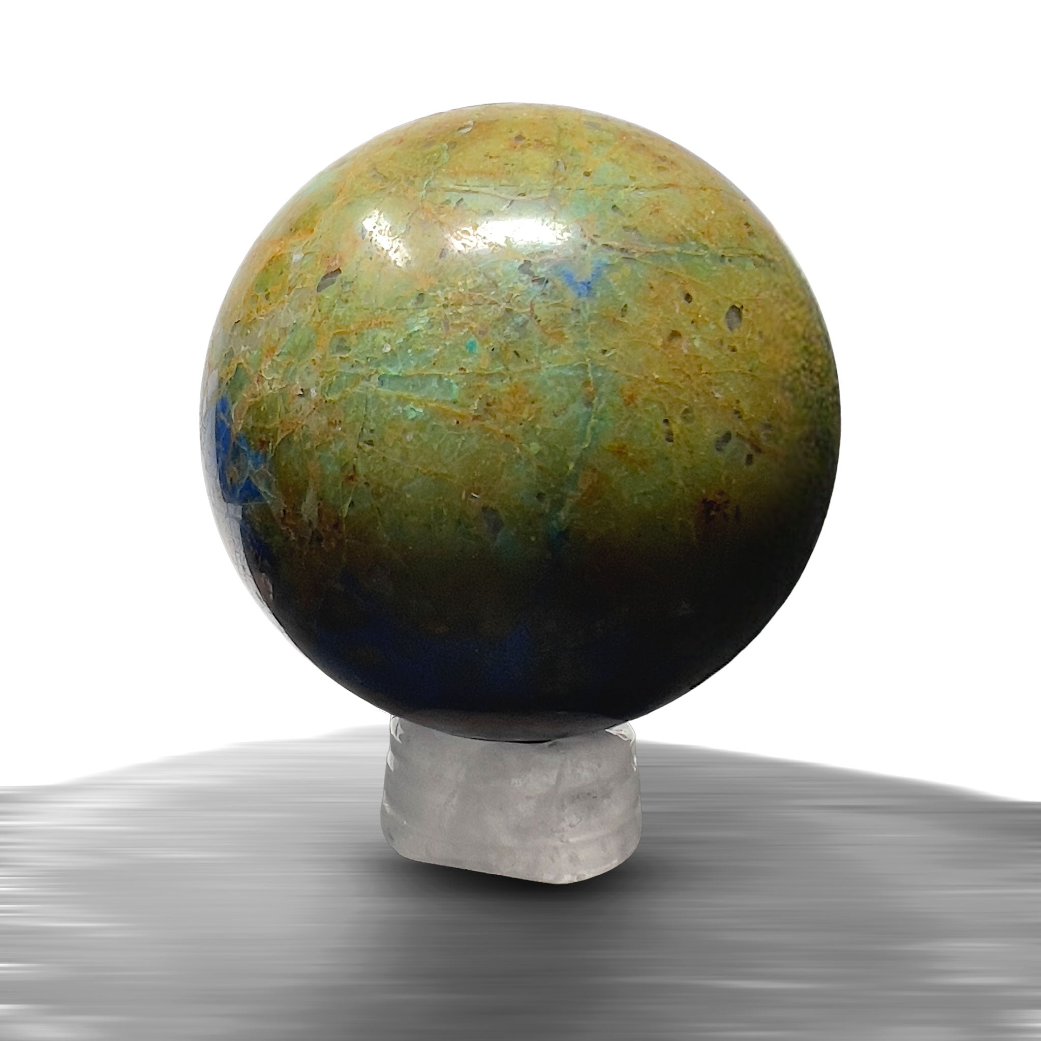 #piezas únicas_esfera crisocola con azurita 3