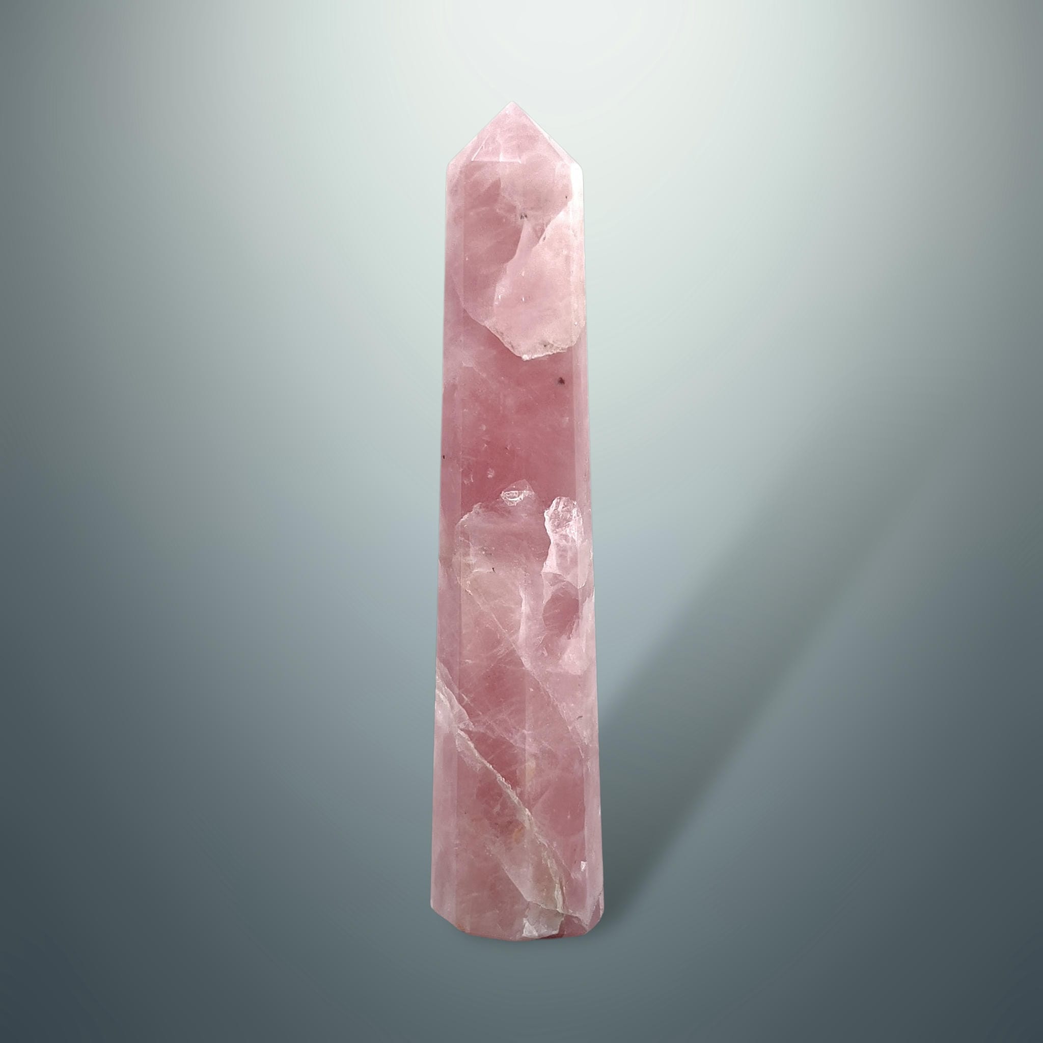 #piezas únicas_torre hexagonal cuarzo rosa 3