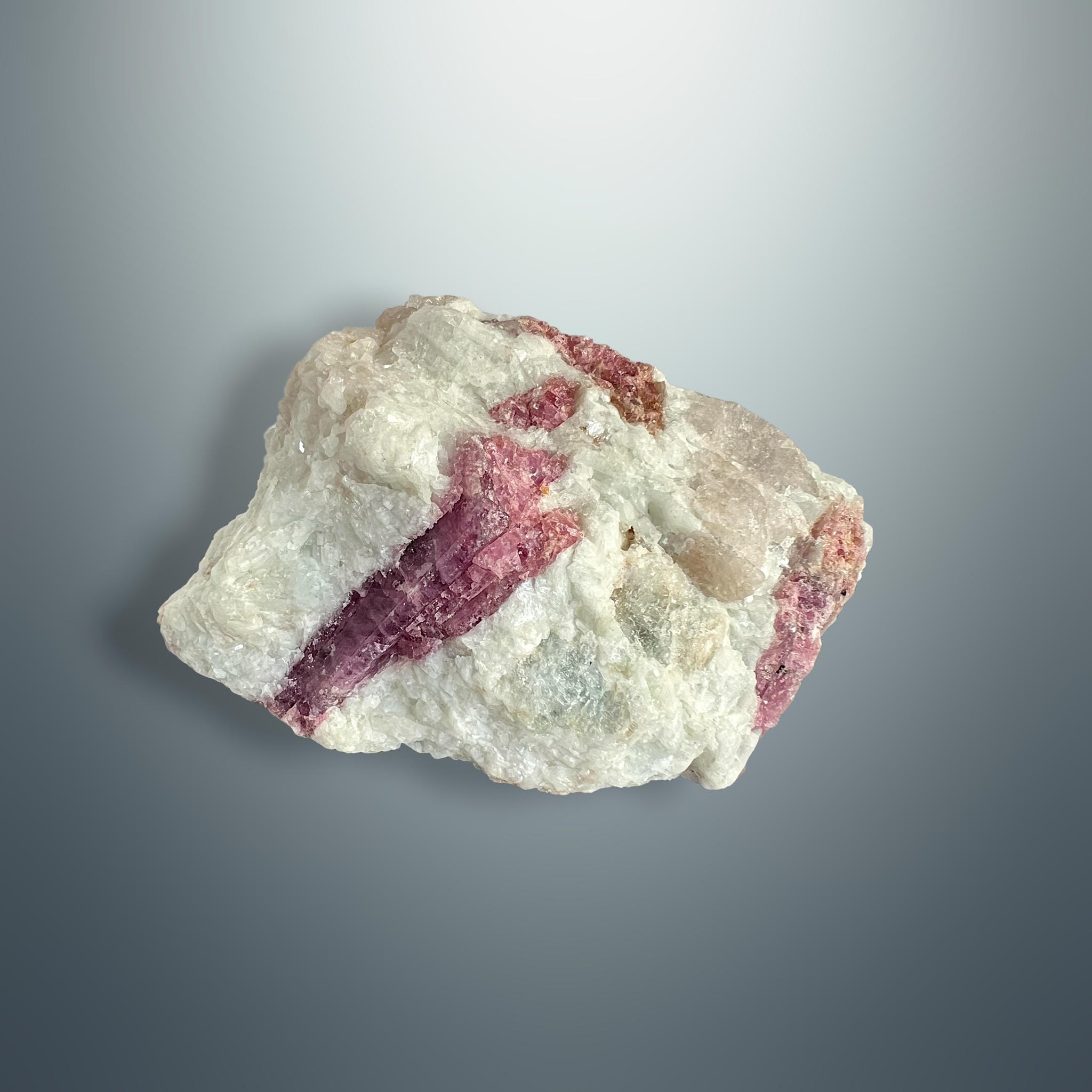 #piezas únicas_turmalina rosa en albita - bruto 3