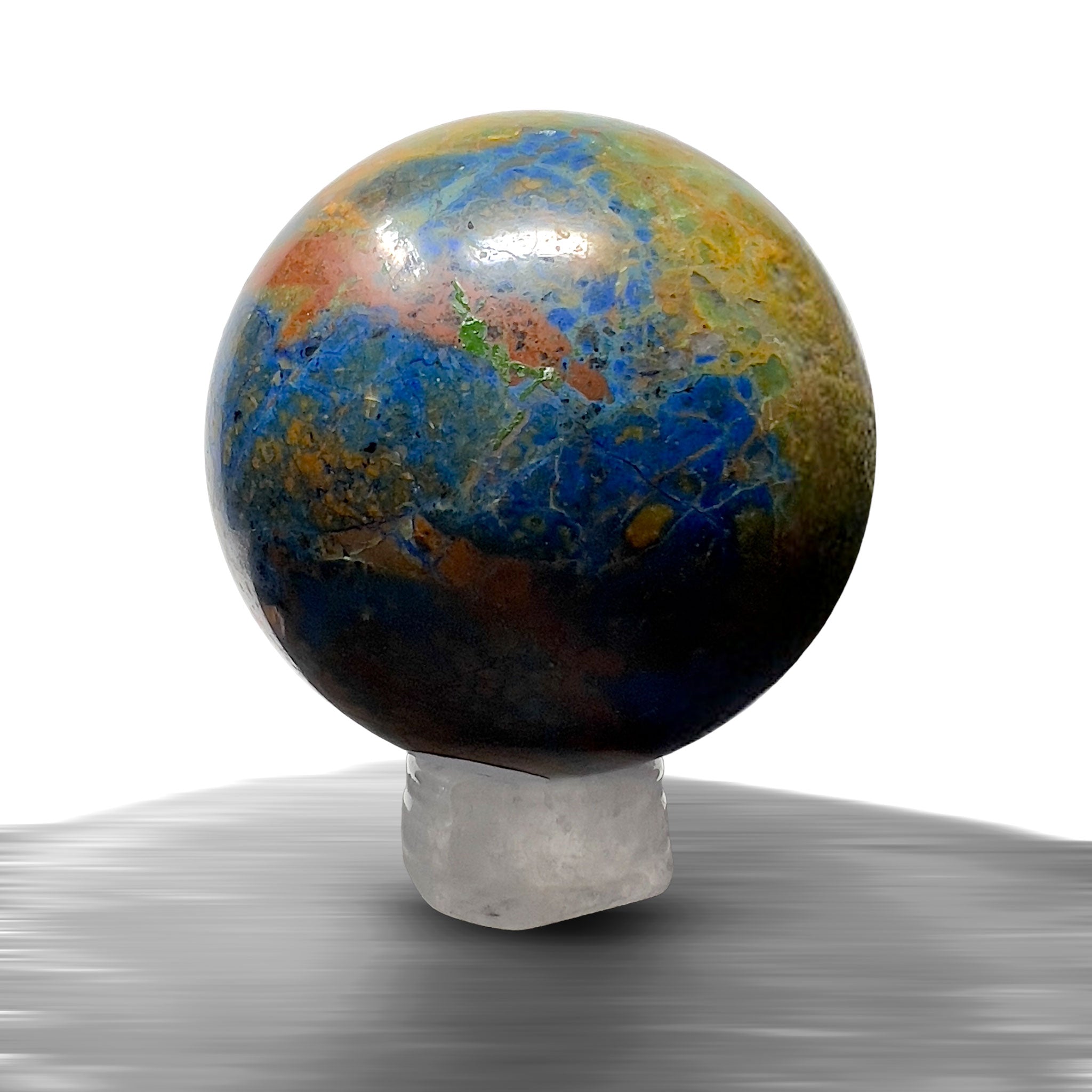 #piezas únicas_esfera crisocola con azurita 3